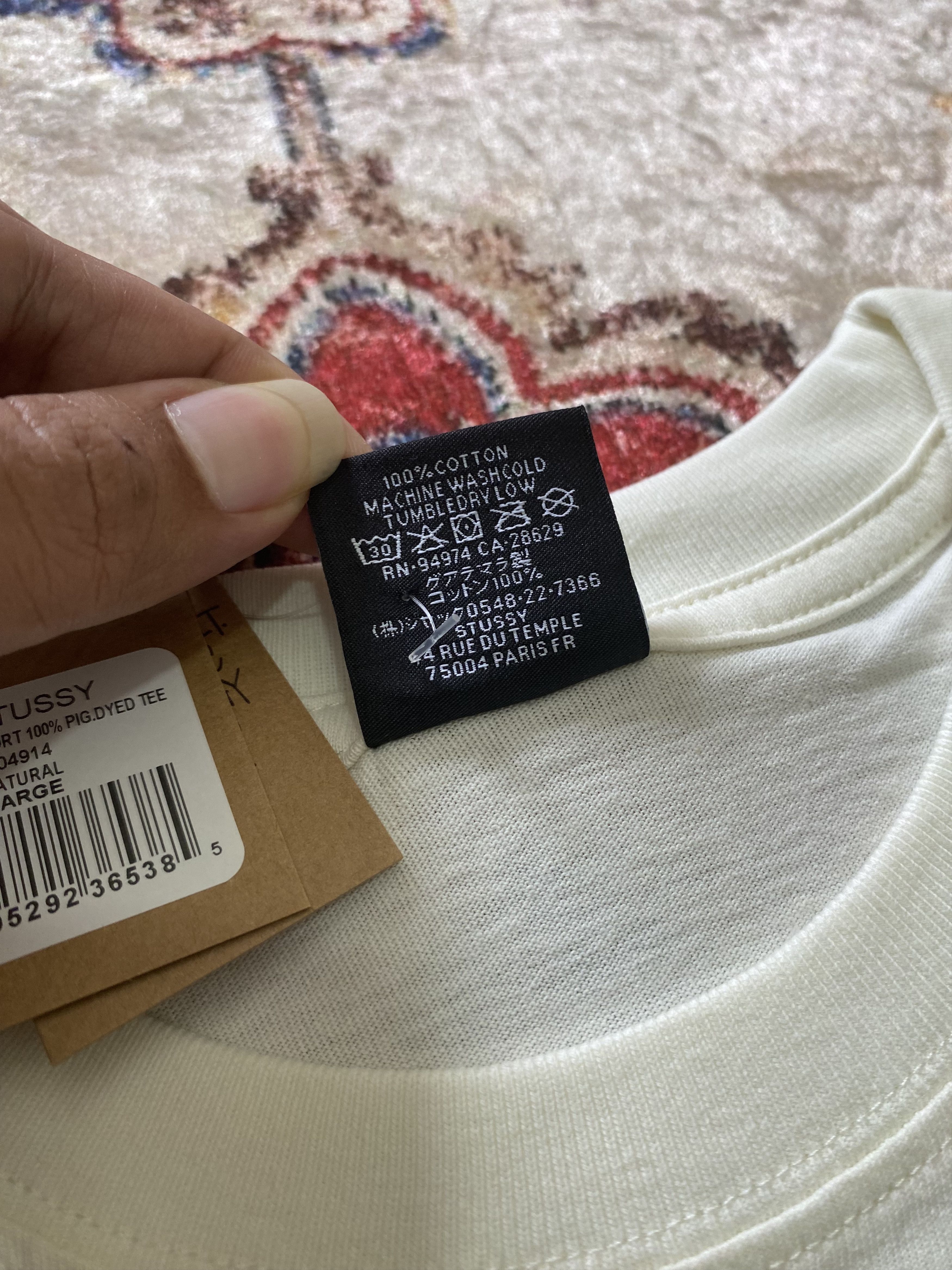 Stussy Stussy Sport 100% Pig. Dyed Tee - Natural Size US L / EU 52-54 / 3 - 4 Thumbnail