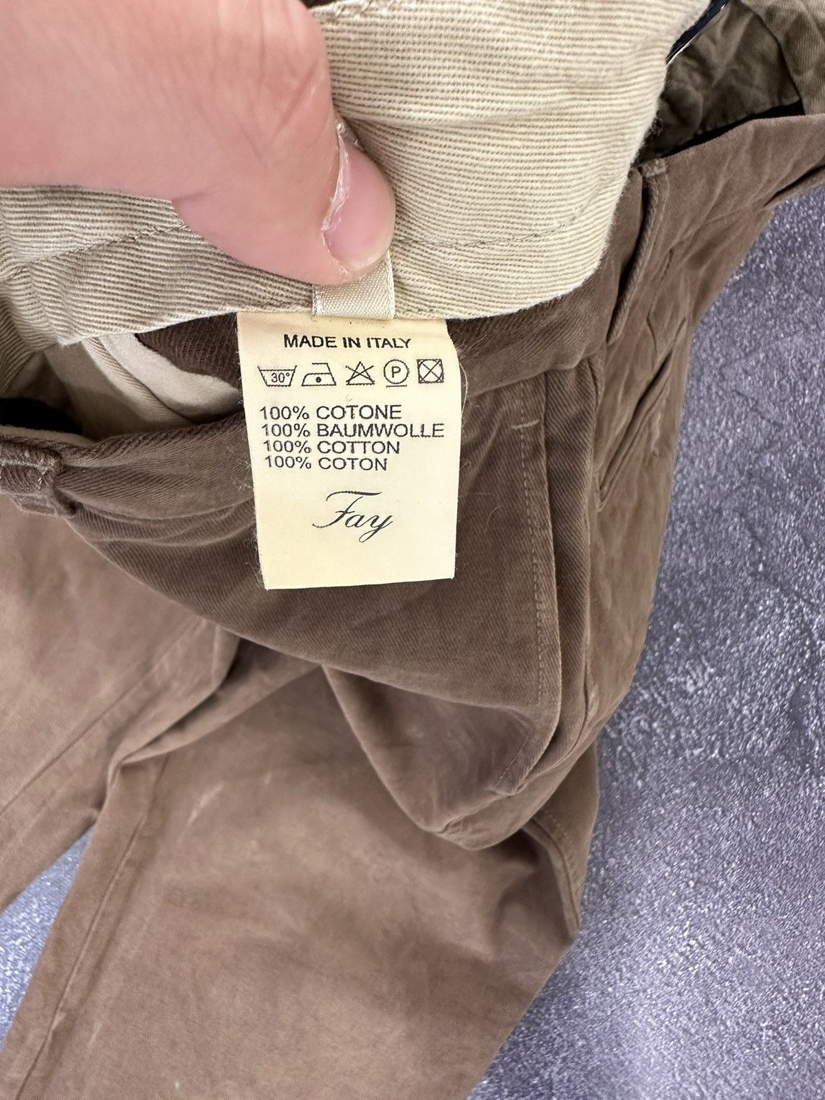 Fay × Vintage Vintage Fay Brown Luxury Baggy Pants Size US 38 / EU 54 - 8 Thumbnail