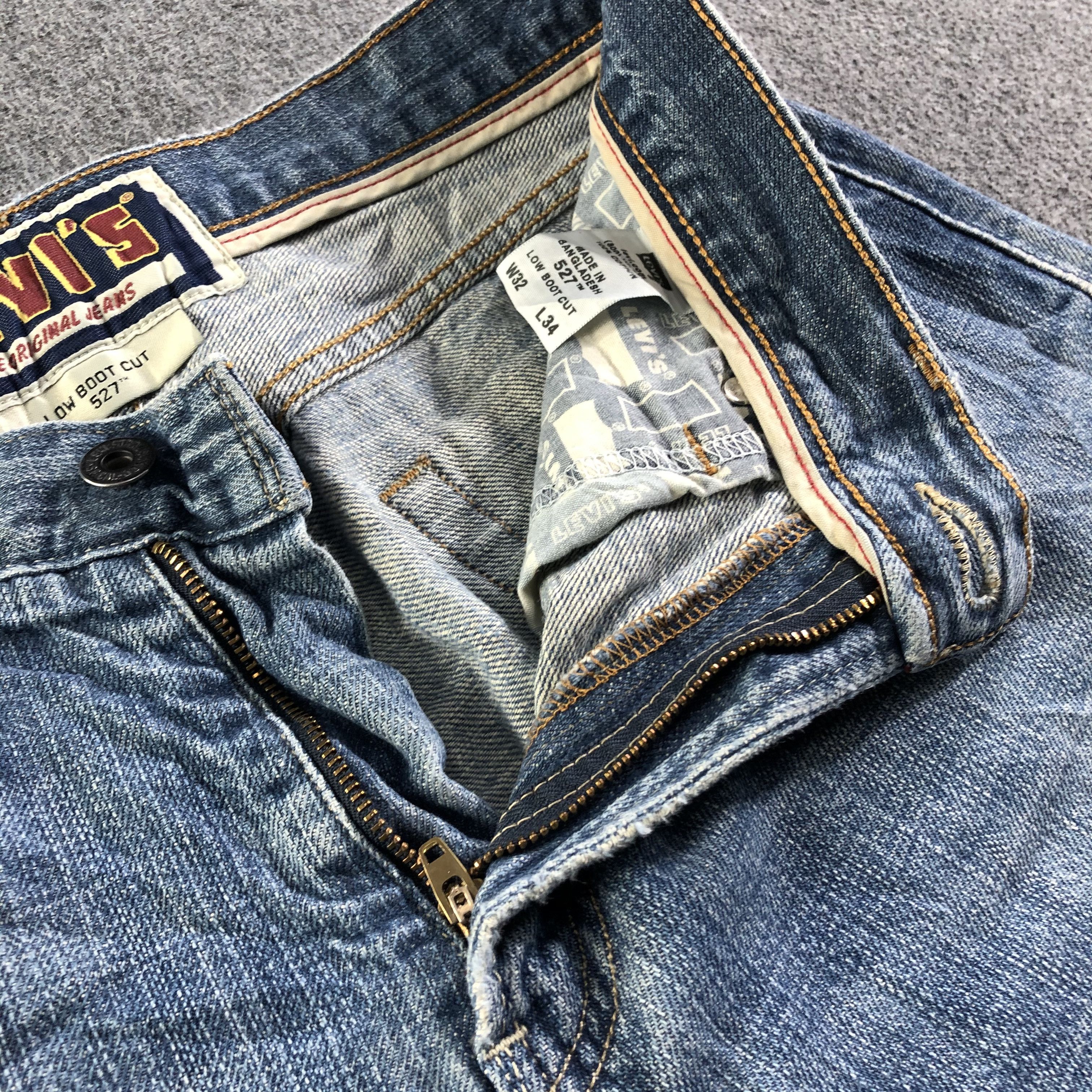 Levi's Vintage Blue Wash Levis 527 Mini Flare Jeans-J4313 Size US 32 / EU 48 - 8 Thumbnail
