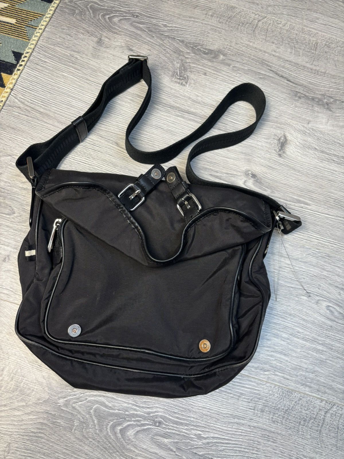 Bally Bally Luxury nylon leather shoulder bag black Size ONE SIZE - 3 Thumbnail