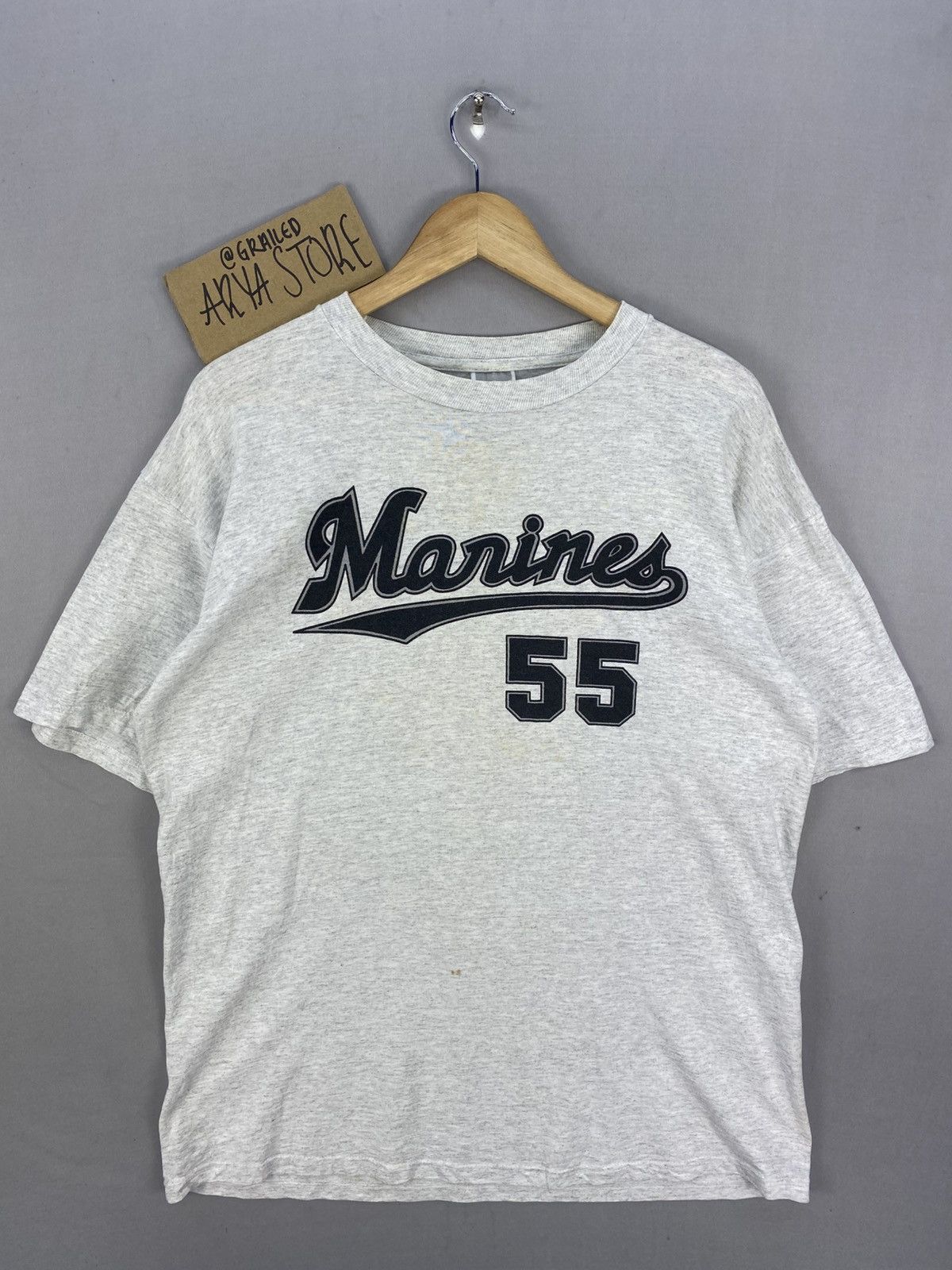 Jerzees Vintage 90’s Jerzees ‘Marines 55’ Graphic Tee Size US M / EU 48-50 / 2 - 1 Thumbnail