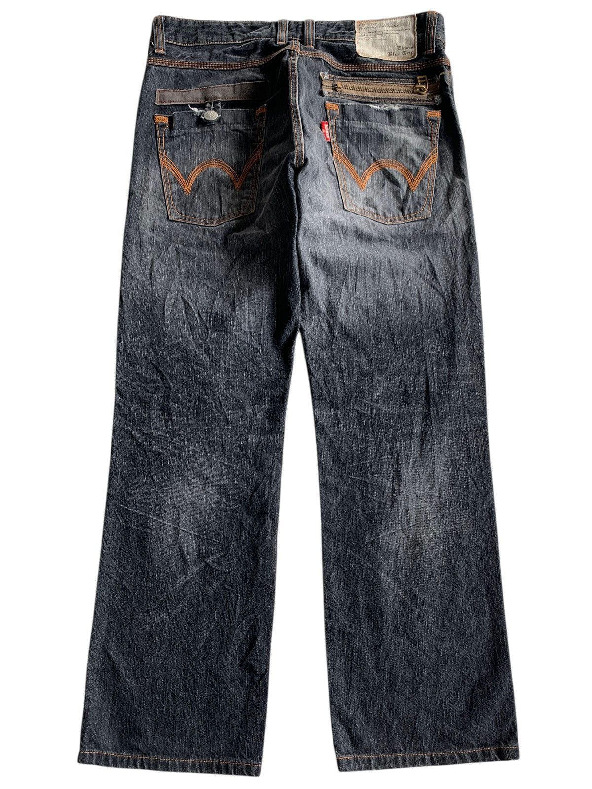 Kapital VINTAGE EDWIN BLUE TRIP NAVAJO FADED&RUSTY JAPANESE DENIM Size US 34 / EU 50 - 4 Thumbnail