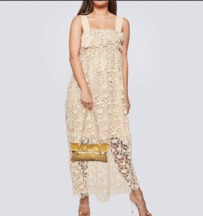 Prada Gold Patent Paillet Leather Shoulder Bag, Women's