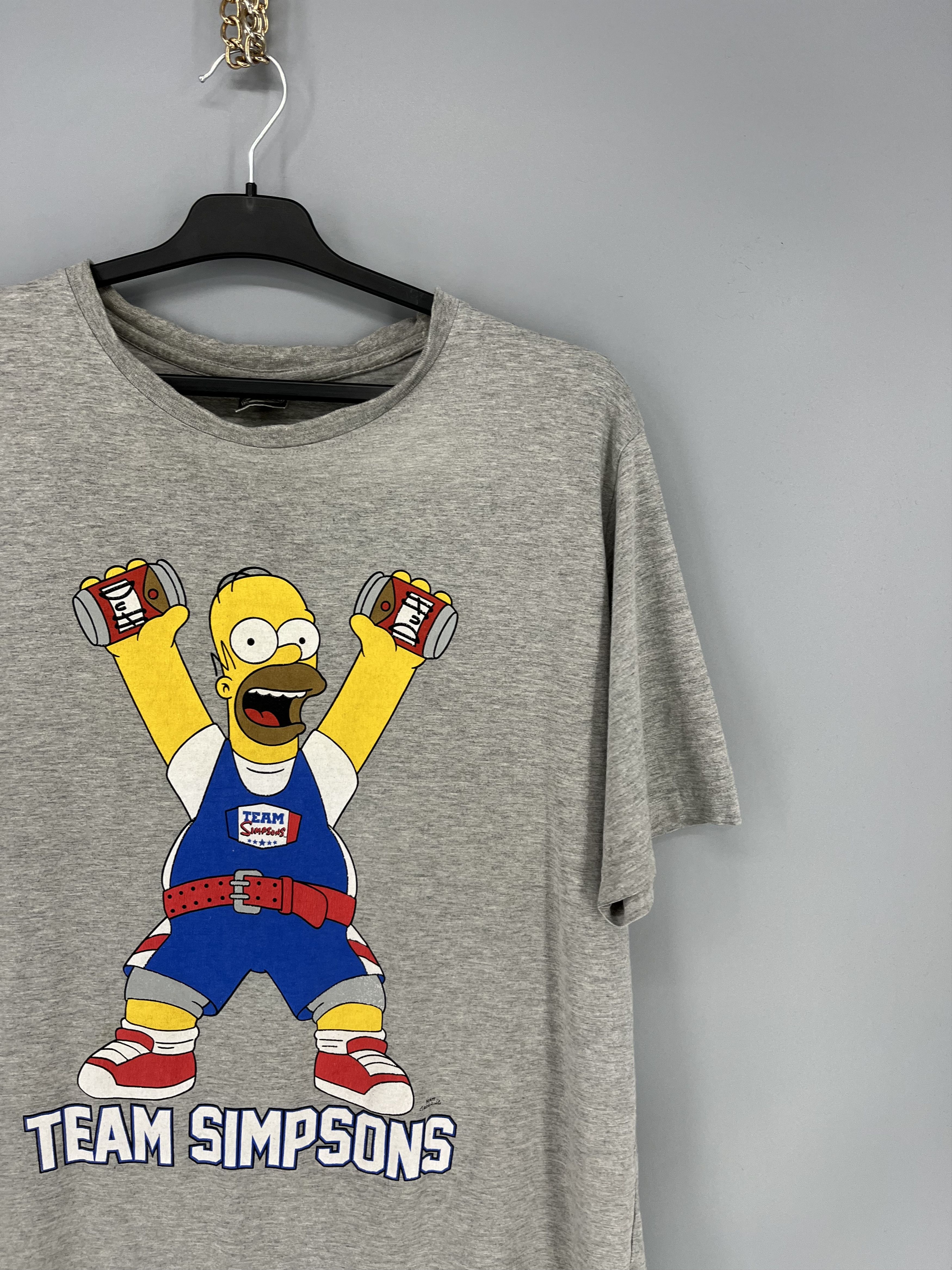 The Simpsons Vintage Y2K Street The Simpsons Team Duff Graphic T-Shirt Size US XL / EU 56 / 4 - 5 Thumbnail