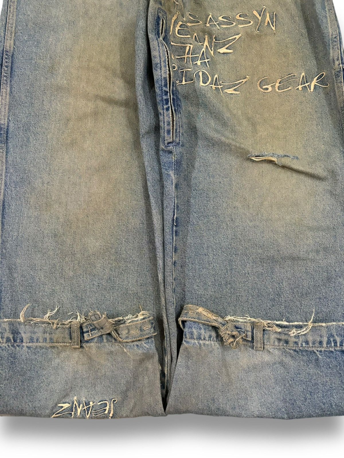Southpole Vintage Assassyn Jeanz Mud Wash Utility Baggy Grunge Jeans Size US 34 / EU 50 - 10 Thumbnail