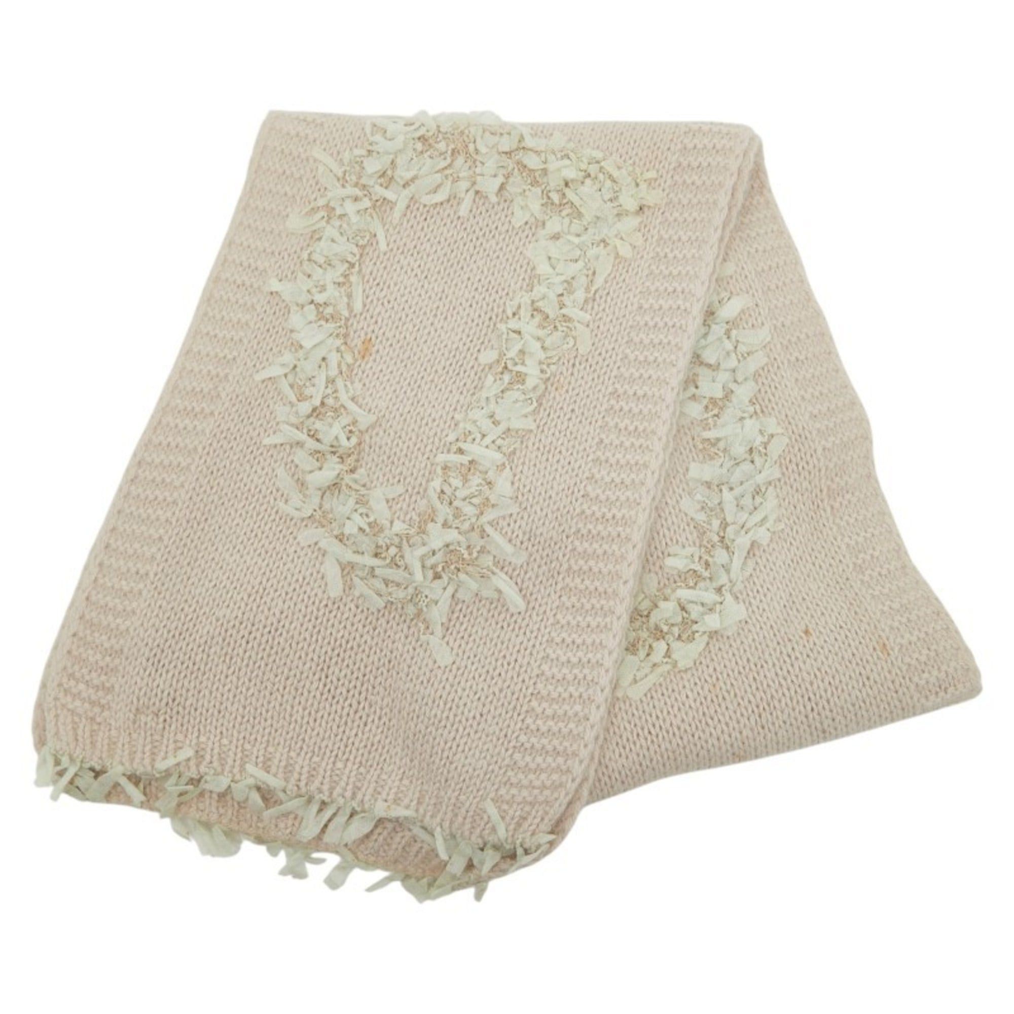 Dior Christian Dior Dior scarf in pink beige with angora and nylon for women. Size ONE SIZE - 1 Thumbnail