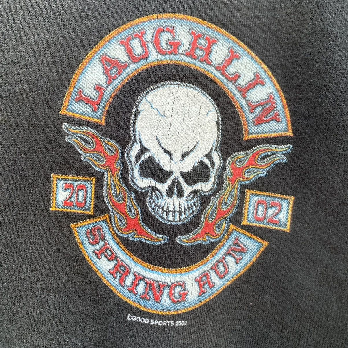 Harley Davidson Thrashed Faded Y2k Laughlin Spring Run Tee Size US L / EU 52-54 / 3 - 6 Thumbnail