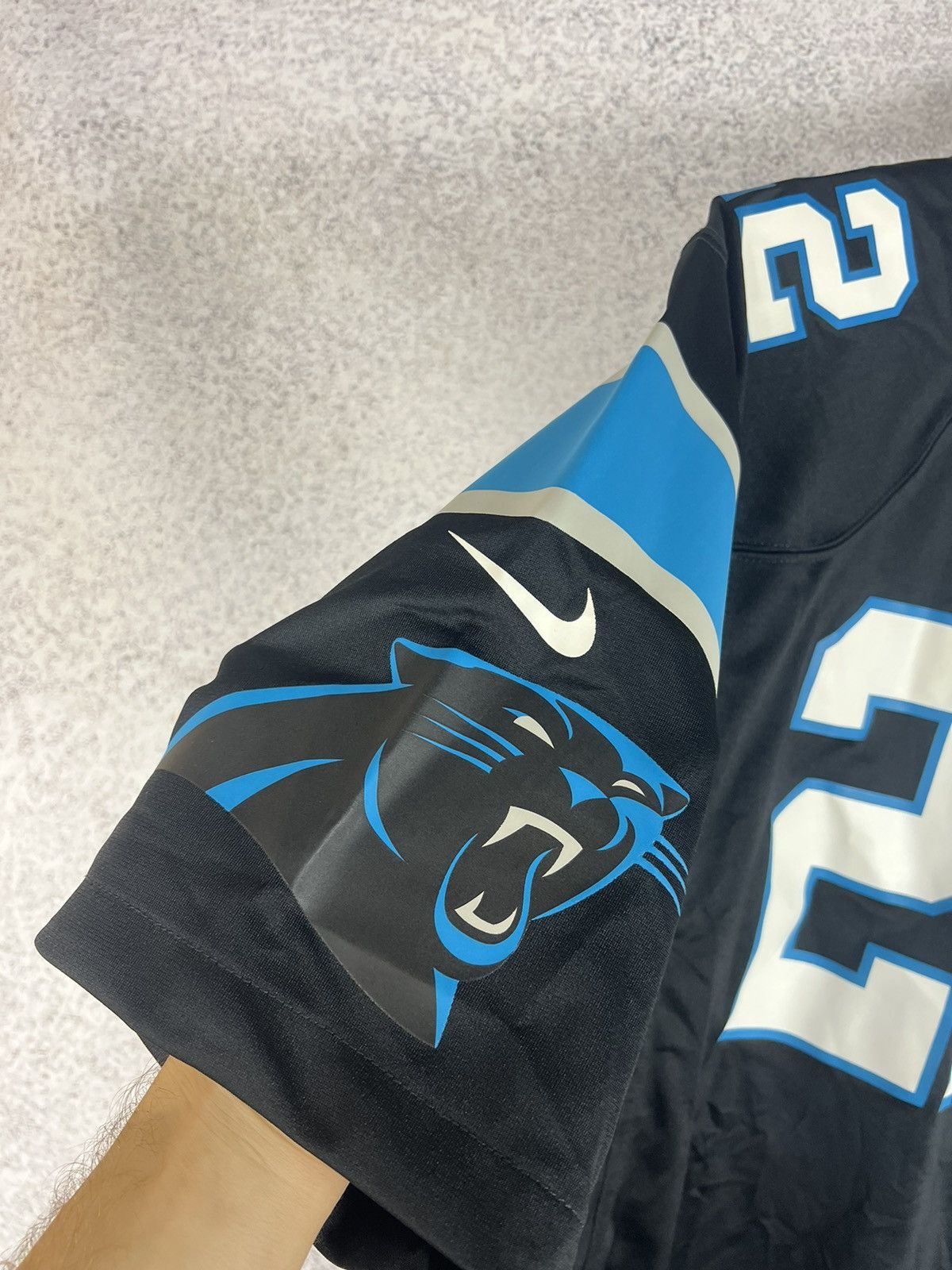 NFL Nike McCAFFREY #22 Carolina Panthers Football Jersey SHIRT Size US XL / EU 56 / 4 - 6 Thumbnail