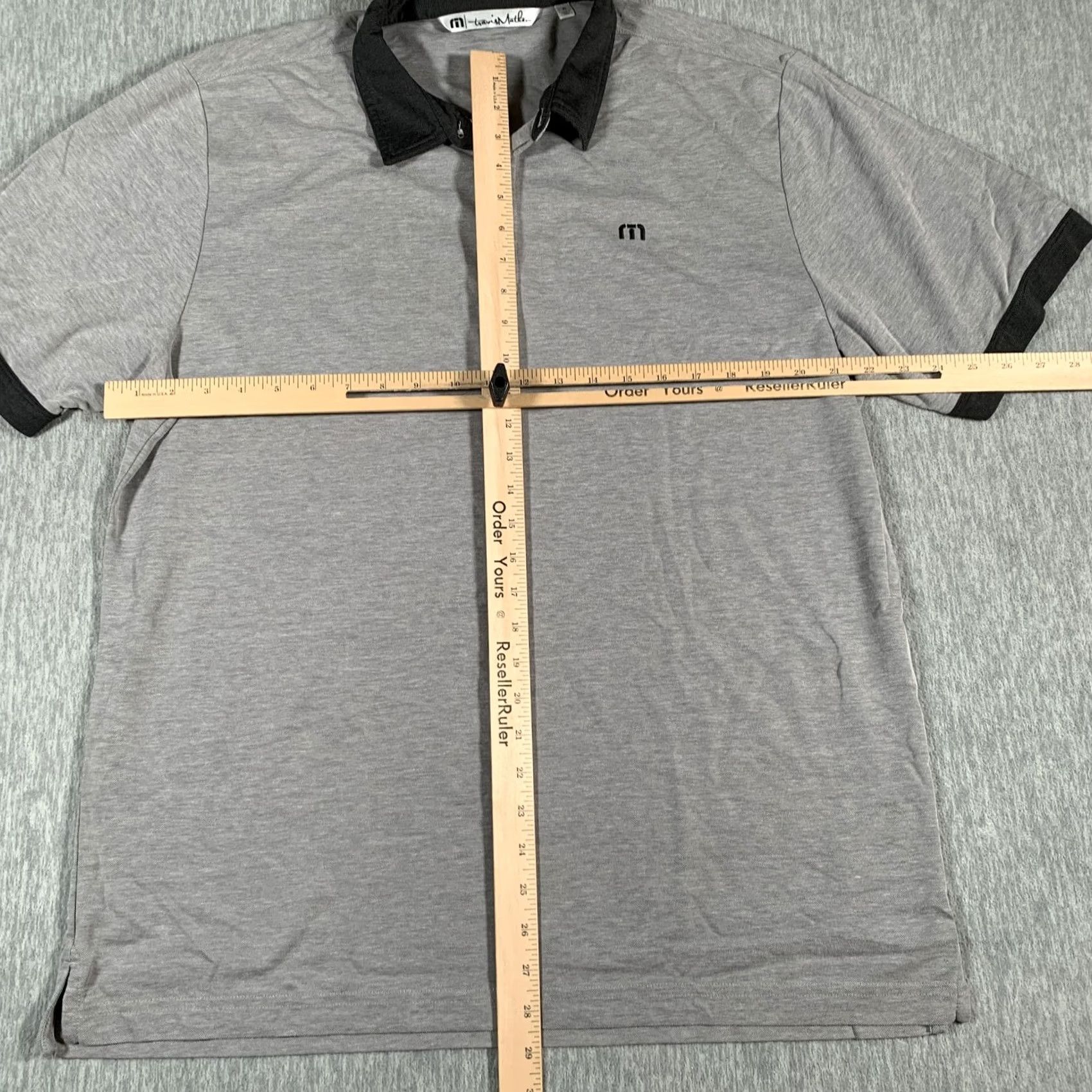 TravisMathew VINTAGE Travis Mathew Polo Shirt Mens XL Gray Pima Cotton Golf Contrast Collar Size US XL / EU 56 / 4 - 6 Thumbnail