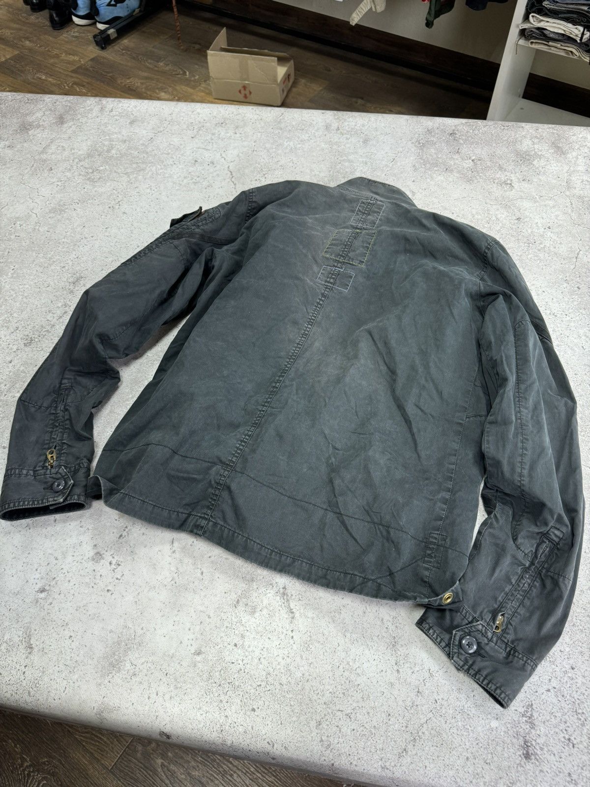 If Six Was Nine × Japanese Brand × Junya Watanabe Vintage Faded Cargo Junya Watanabe Balenciaga Style Jacket Size US M / EU 48-50 / 2 - 3 Thumbnail
