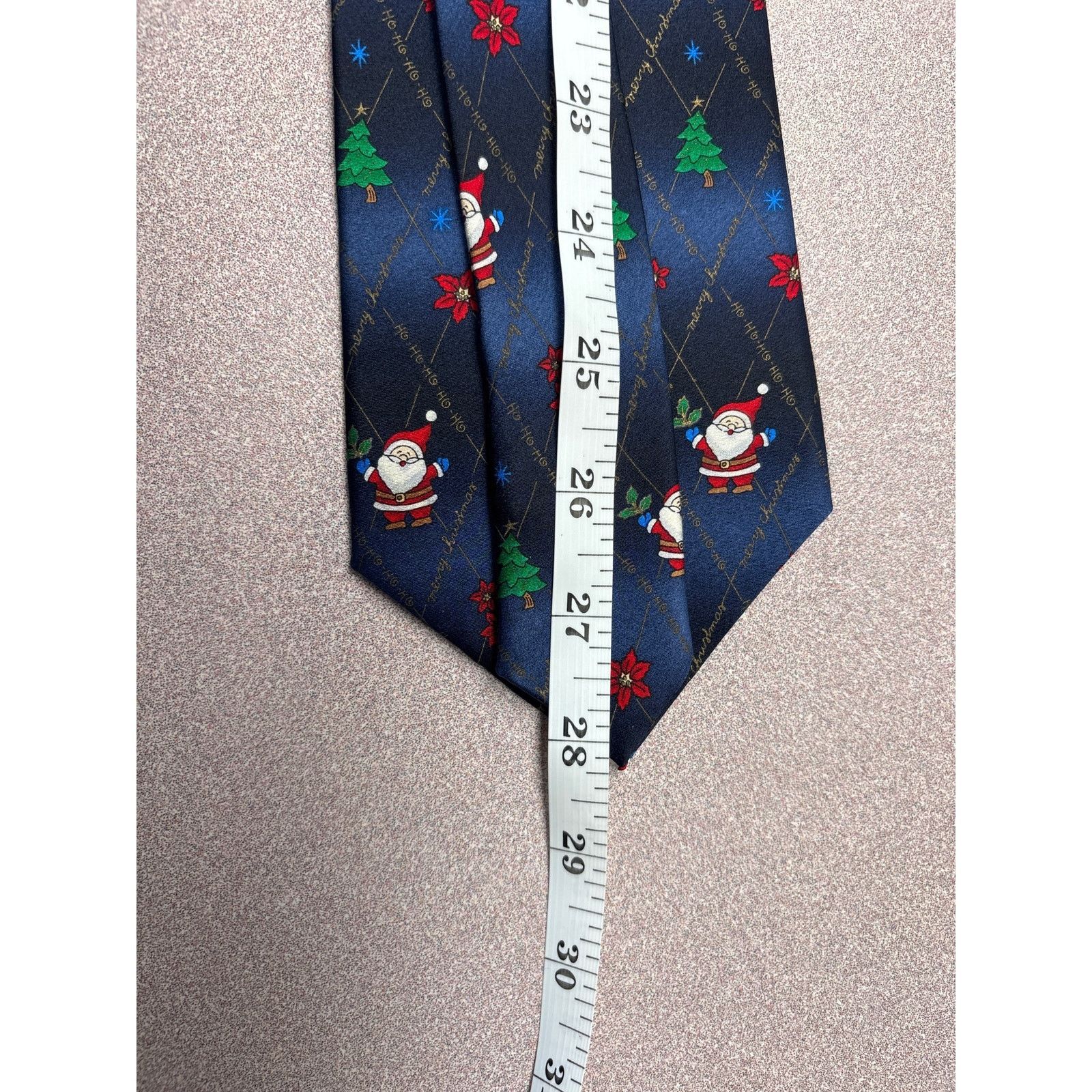 Other Hallmark Holiday Traditions Dark Blue Christmas Silk Tie Size ONE SIZE - 3 Thumbnail
