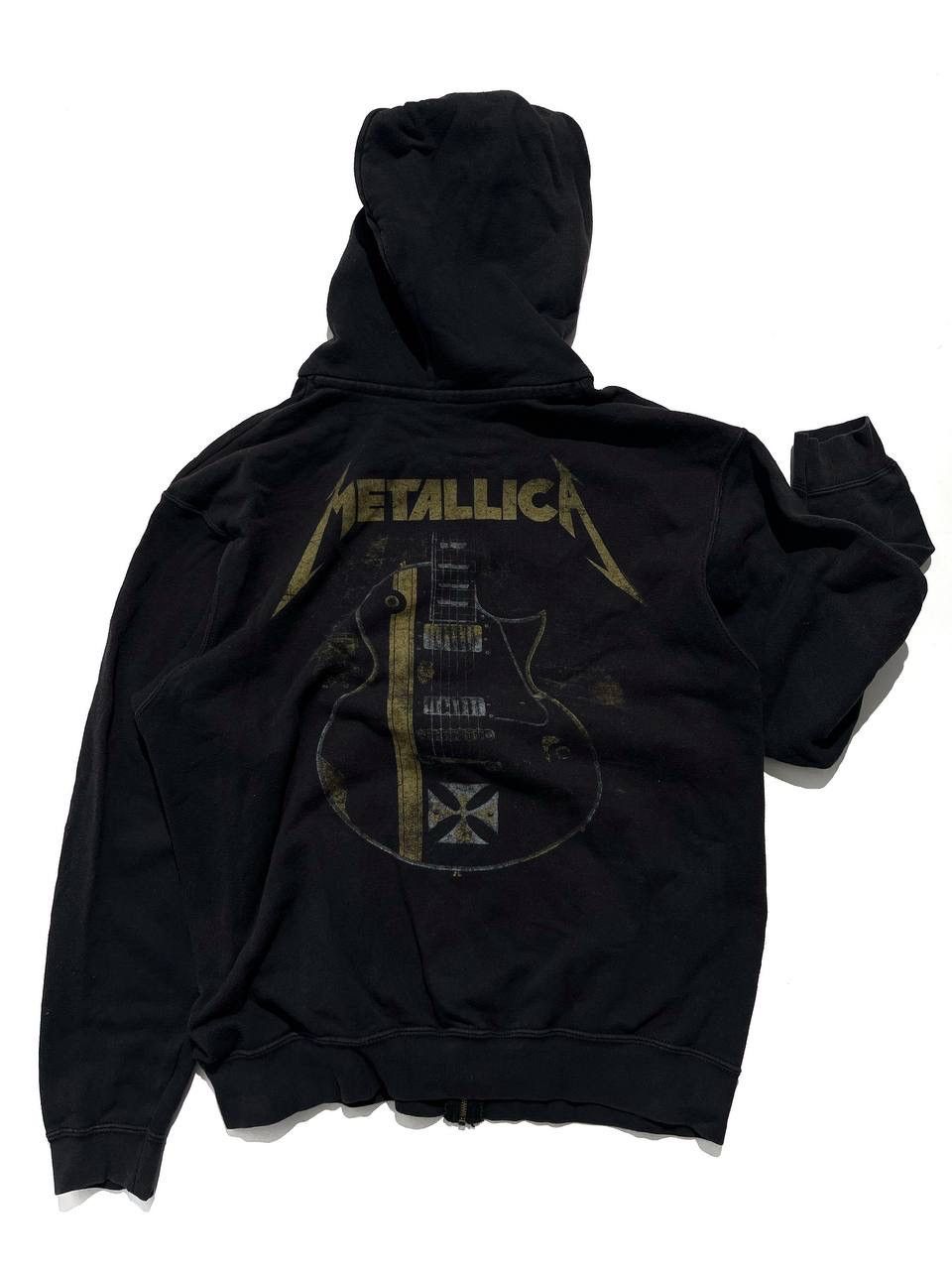 Metallica Vintage Metallica Black Guitar Band Sundaded Zip Hoodie Size US M / EU 48-50 / 2 - 3 Thumbnail