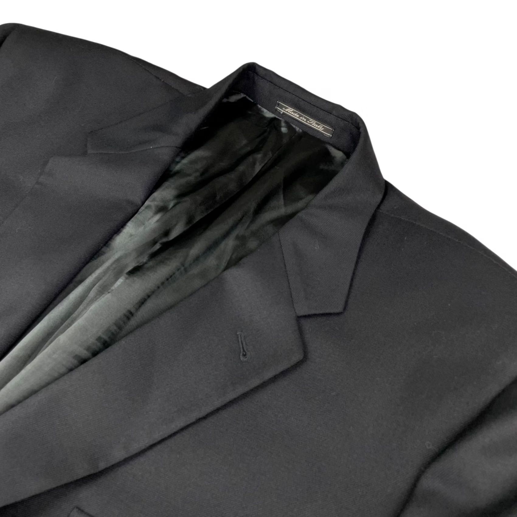 Corneliani Corneliani Men Blazer Black 100% Wool 2-Button Italy 48L US 58 EU Size 48R - 2 Thumbnail