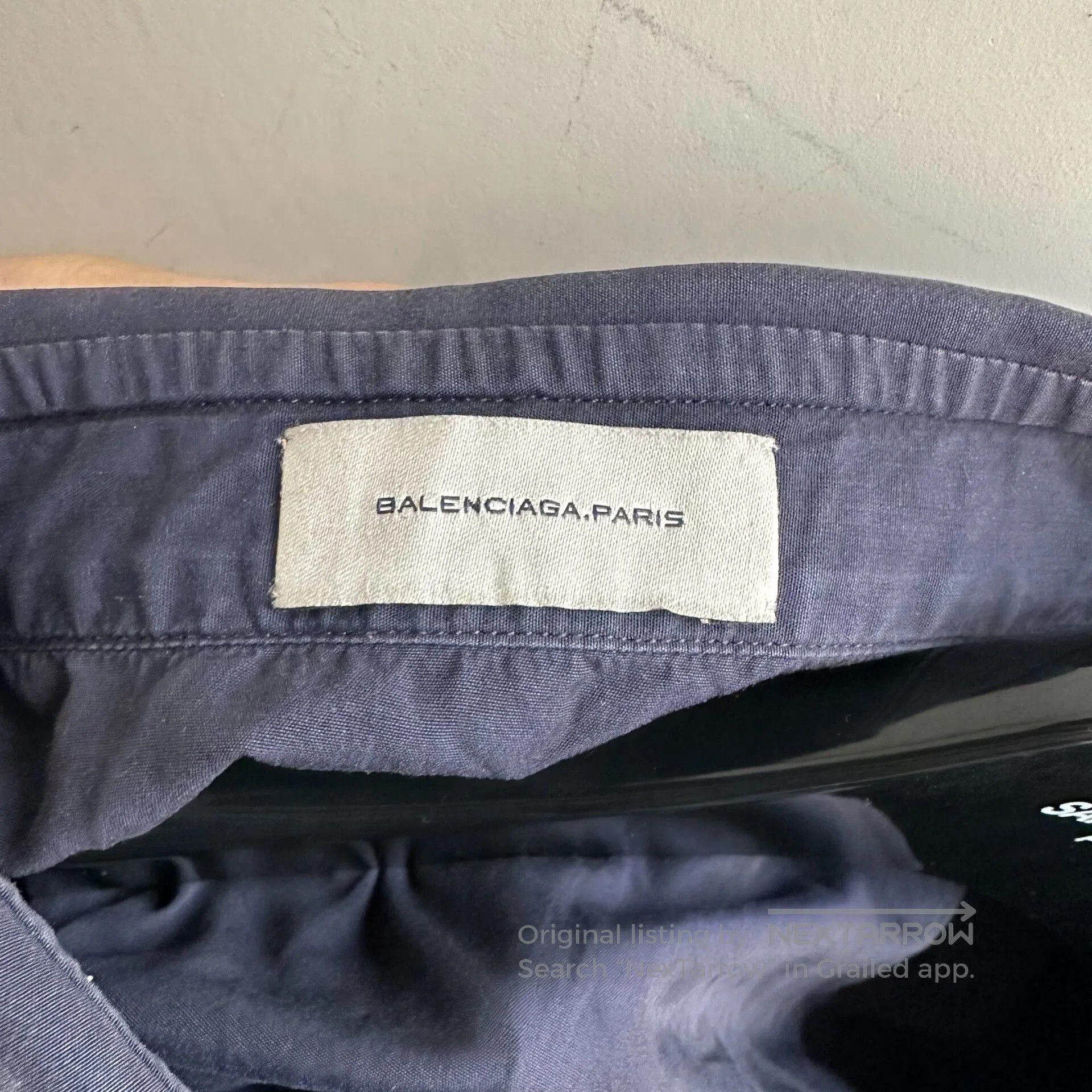 Balenciaga Balenciaga Black Panel Design Shirt. Size US M / EU 48-50 / 2 - 4 Thumbnail