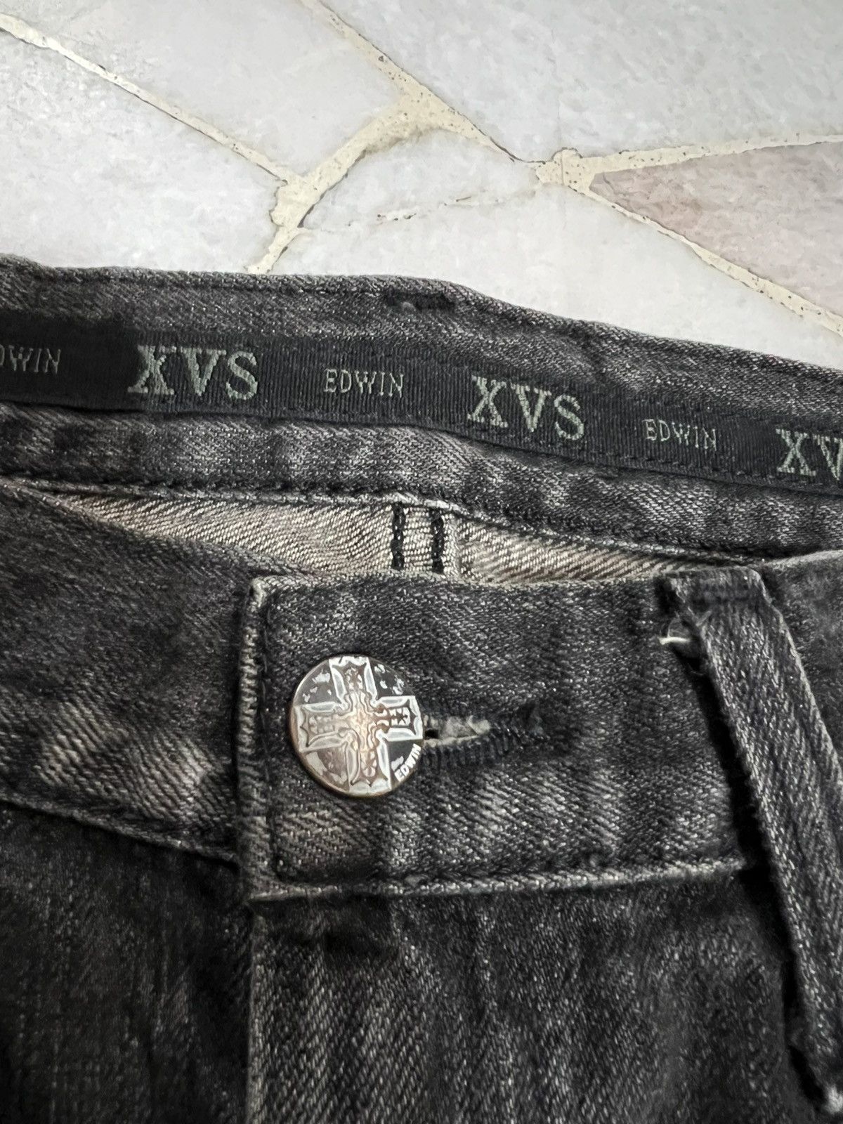 Edwin FLARE EDWIN XVS INSPIRED CHROME HEART STONE WASH JEAN Size US 33 - 11 Thumbnail