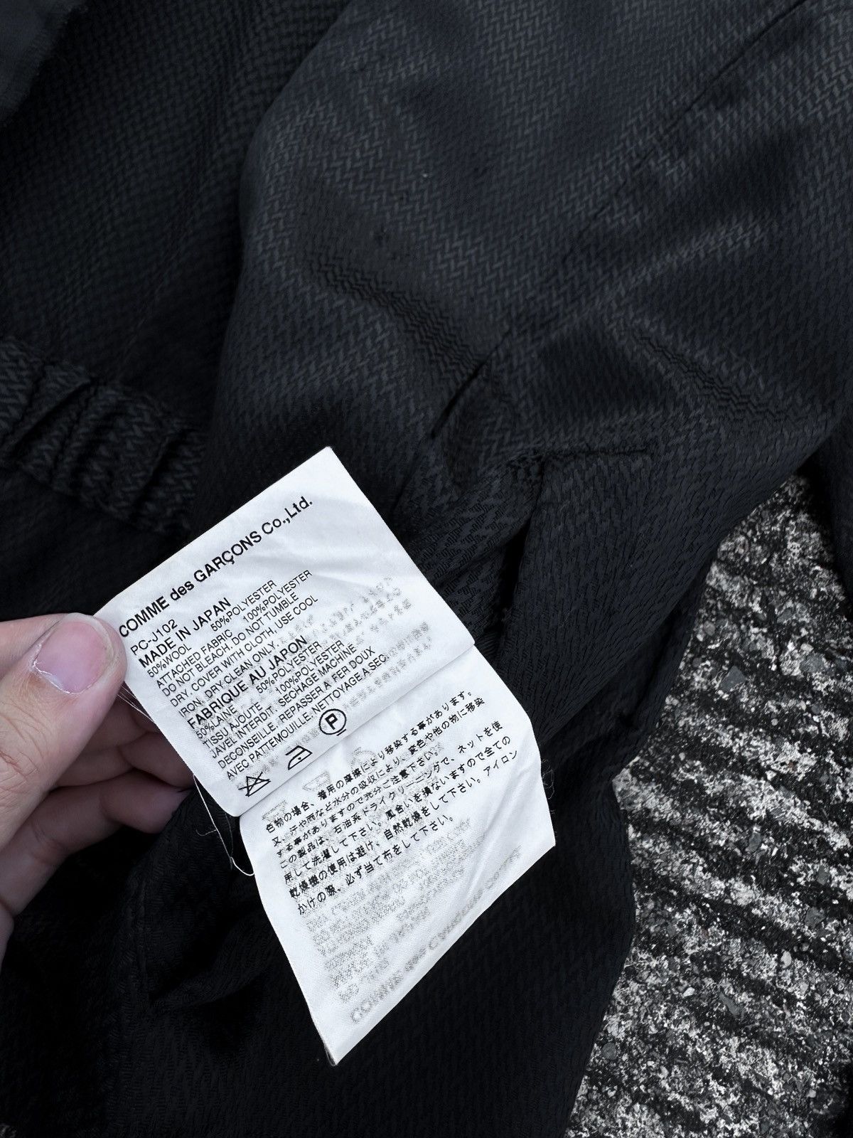 Comme des Garcons Homme Plus Comme des Garcons Homme Plus AW01 Houndstooth Jacket Size US M / EU 48-50 / 2 - 15 Thumbnail