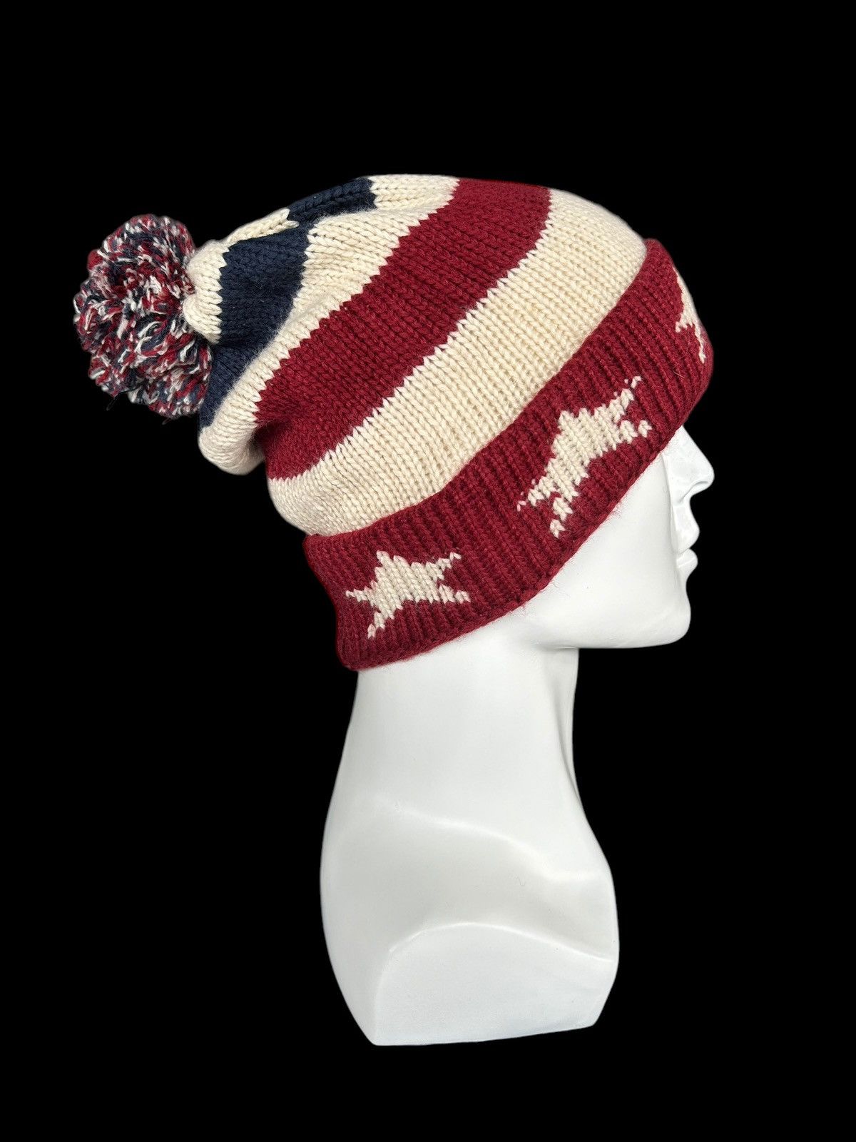 Japanese Brand × Kapital × Vintage Star Crochet Knitt Beanie Hats Rare ☠️☠️ Size ONE SIZE - 3 Thumbnail