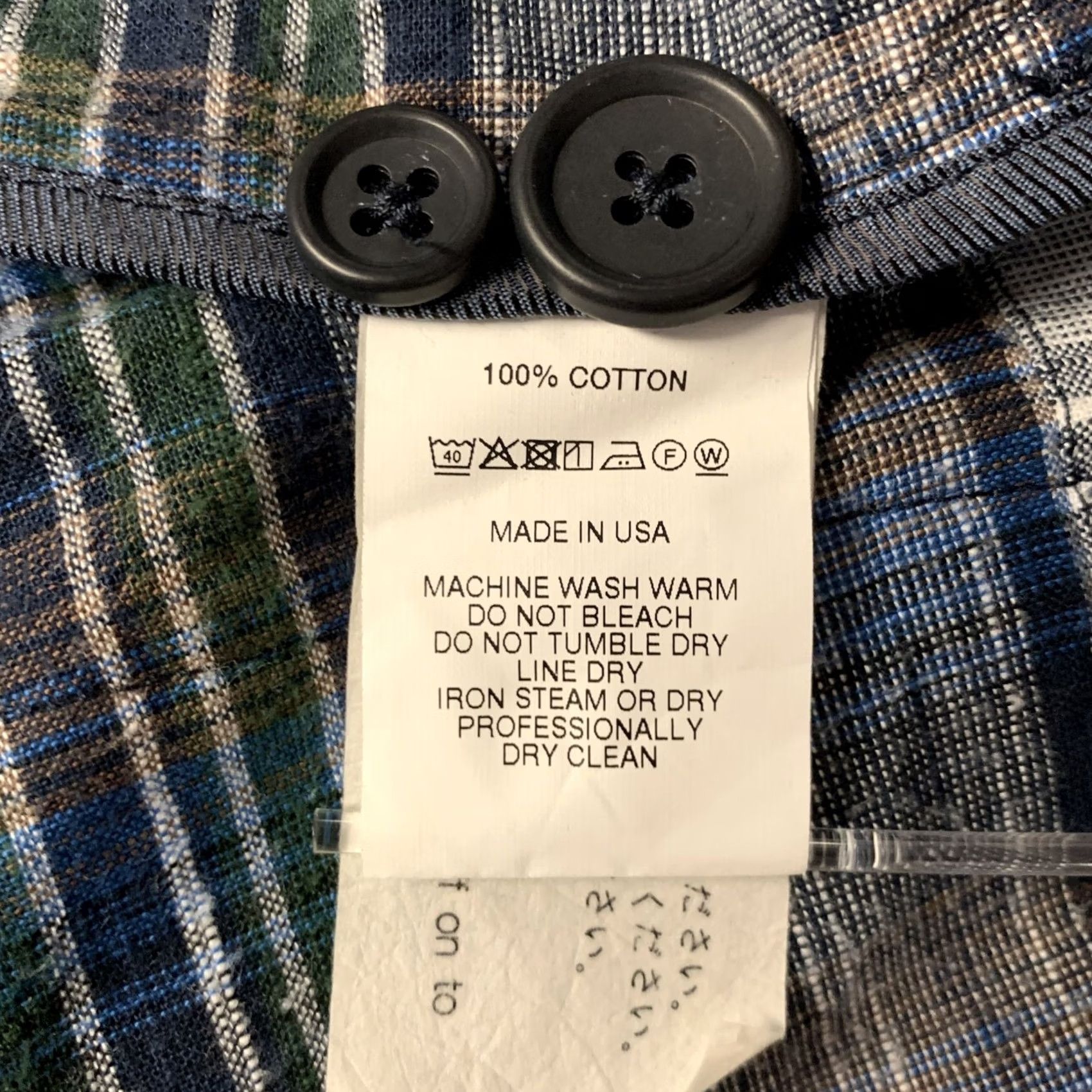 Engineered Garments ENGINEERED GARMENTS Sport Coat M Navy Orange Patchwork Cotton Notch Lapel Men Size US M / EU 48-50 / 2 - 7 Thumbnail