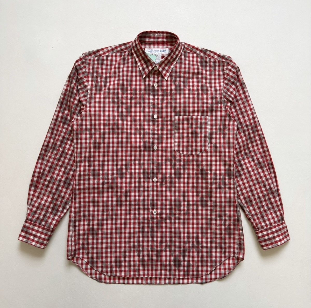 Comme des Garcons ‘Dirt Effect’ Gingham Check Shirt Size US M / EU 48-50 / 2 - 3 Thumbnail