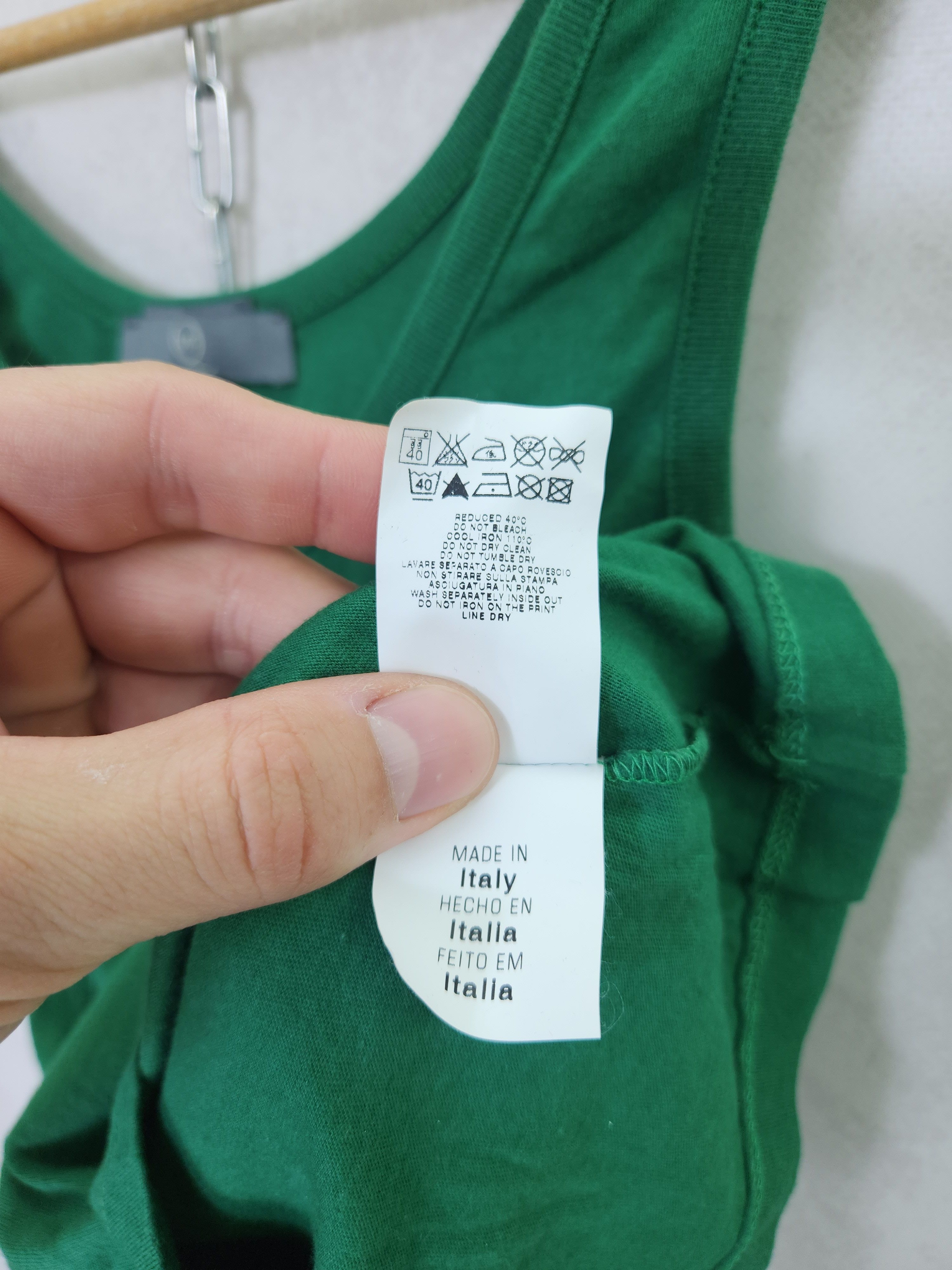 Alexander McQueen Alexander mcqueen green big logo tank top size XS Size XS / US 0-2 / IT 36-38 - 8 Thumbnail