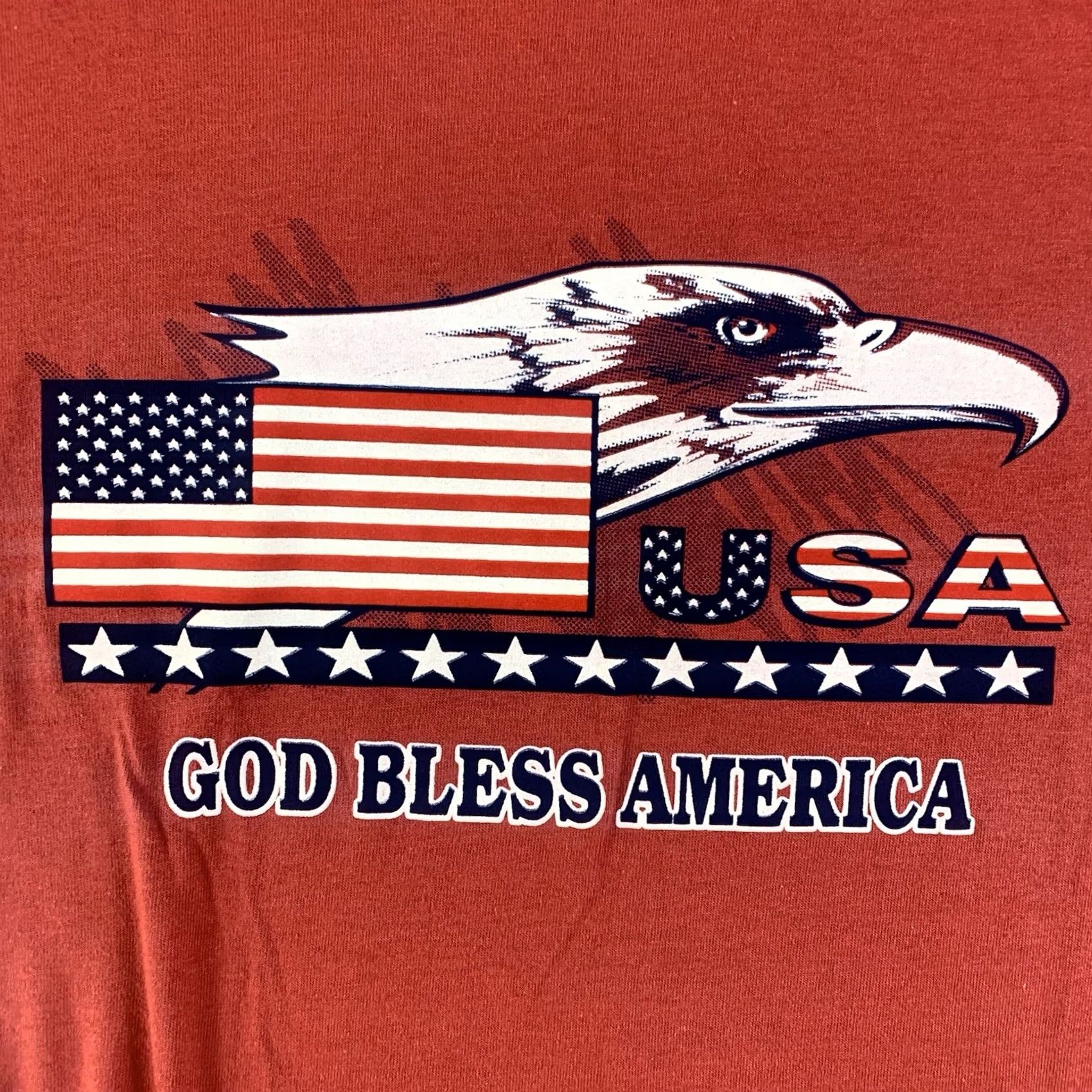 Changes VINTAGE Changes tag God Bless America Single Stitch T-Shirt Mens Med Made In USA Shirt Mens Medium Red USA 90s Flag Patriotic Logo Streetwear Size US M / EU 48-50 / 2 - 2 Thumbnail
