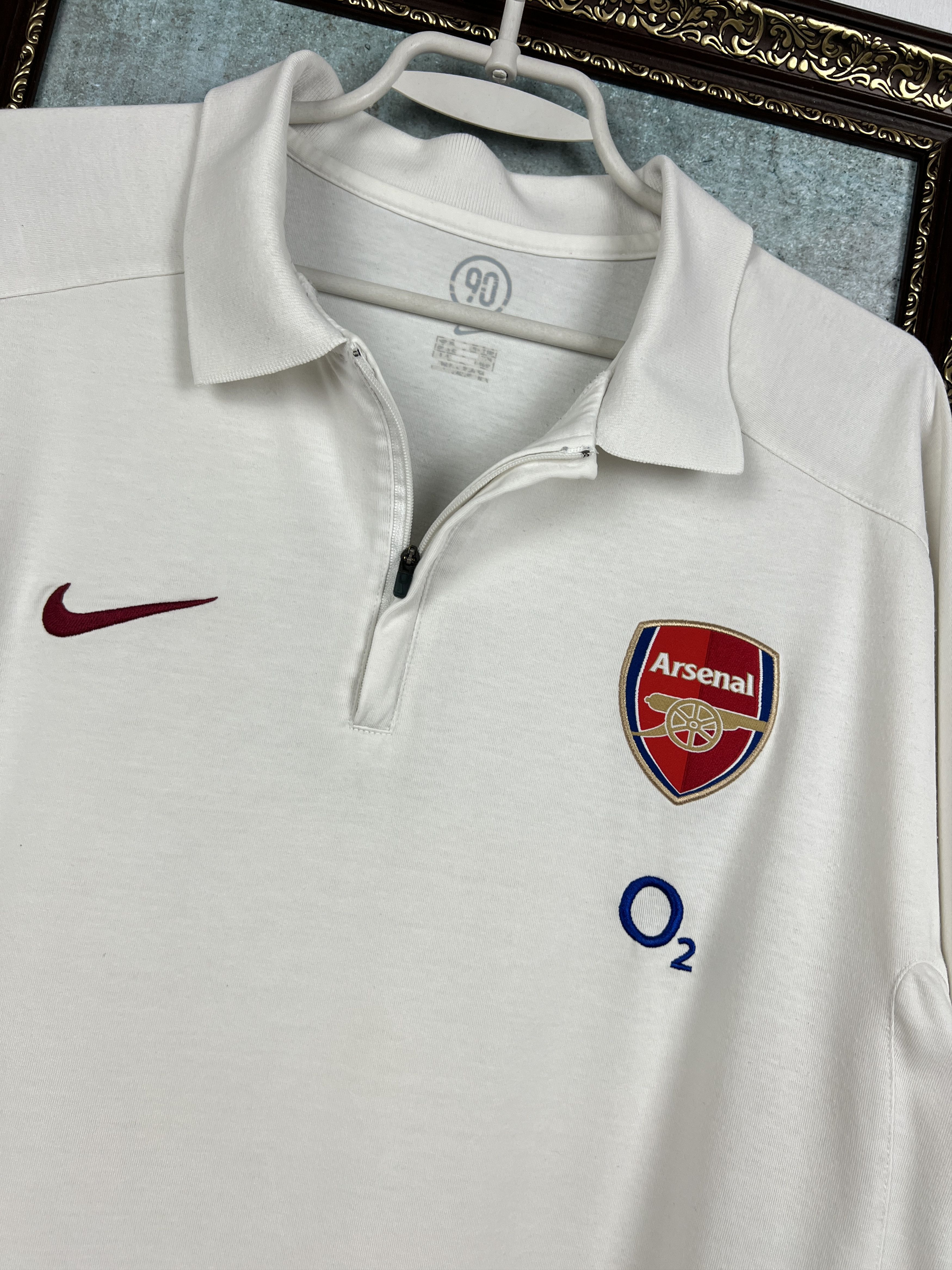 Nike Vintage Arsenal Football Shirt Polo Soccer Jersey Gunners Size US XL / EU 56 / 4 - 3 Thumbnail