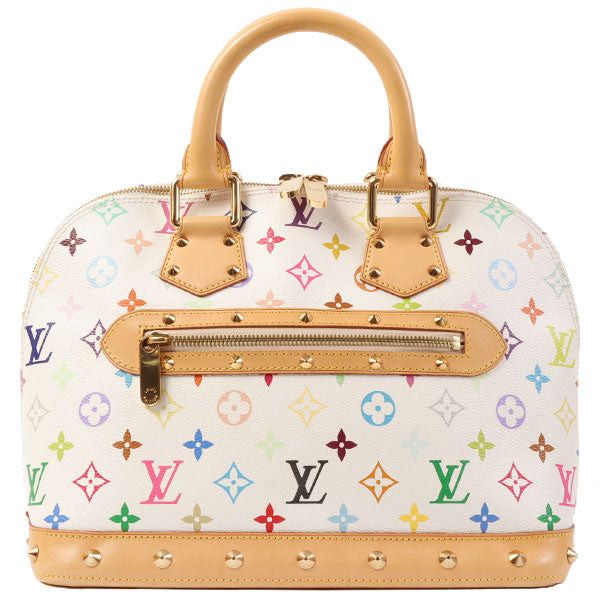 image of Louis Vuitton 2006 Made Monogram Multi Color Alma Blanc in Black, Women's