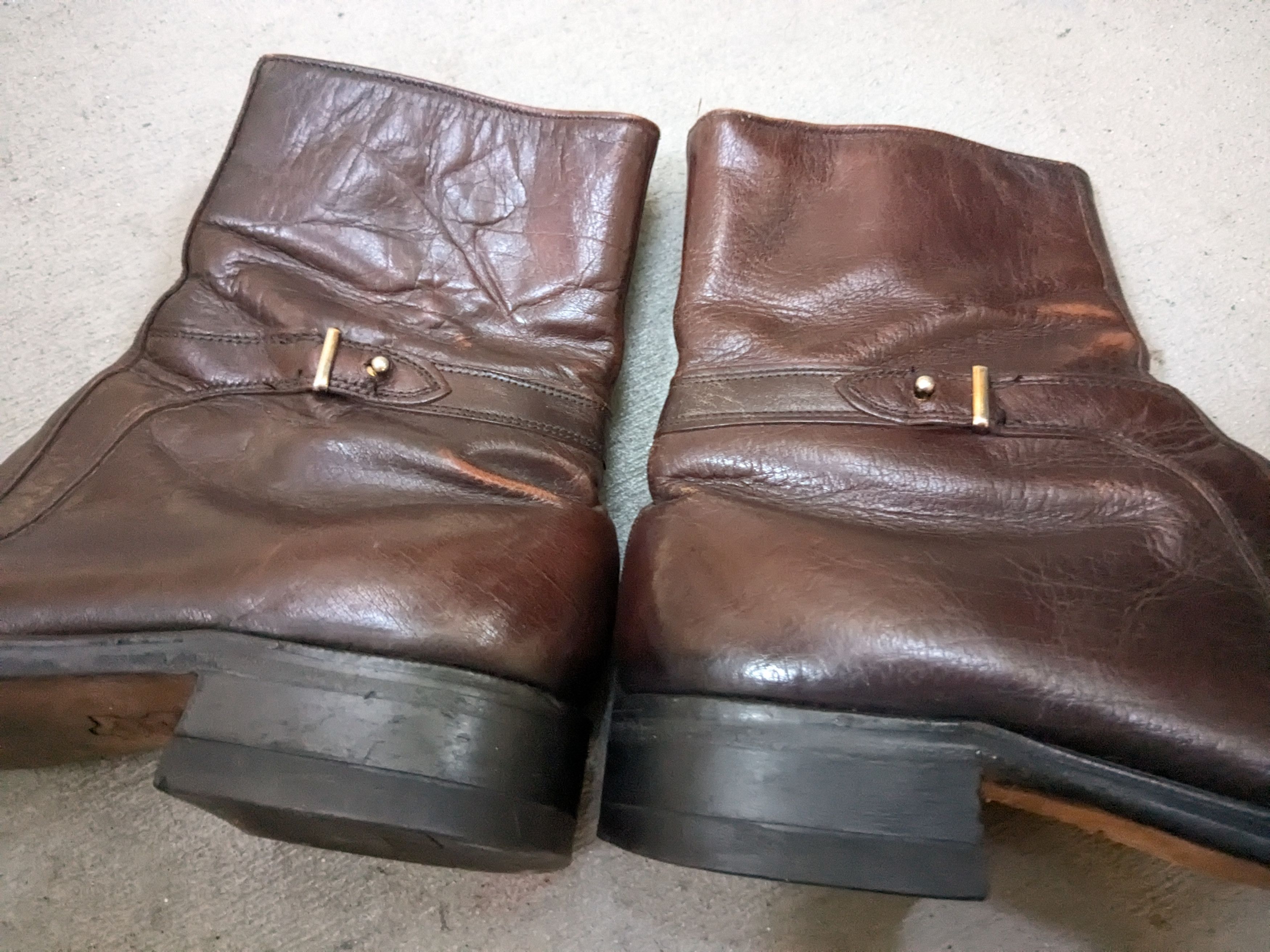 Sears Vintage Sears Side Zip Boots Brown Leather 8.5 D Size US 8.5 / EU 41-42 - 6 Thumbnail