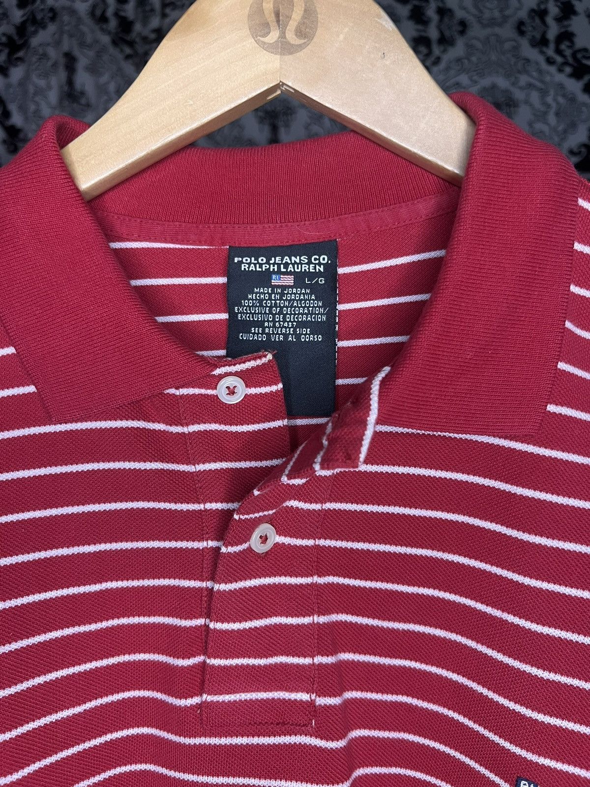 Polo Ralph Lauren × Ralph Lauren Vintage Polo Ralph Lauren Mens Polo Shirt Size L Striped Size US L / EU 52-54 / 3 - 3 Thumbnail