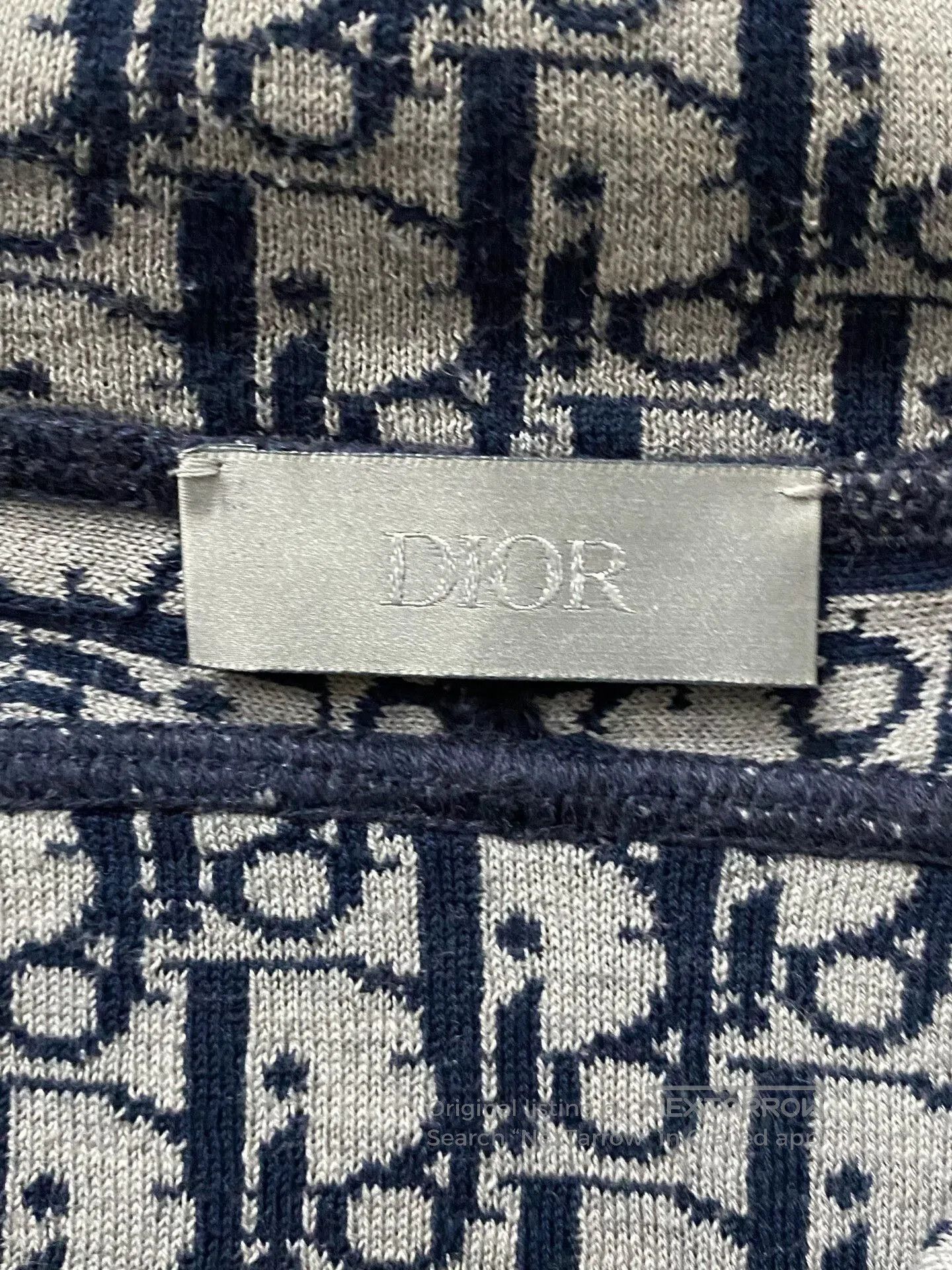 Dior dior floral zip-up jacket in navy. Size US M / EU 48-50 / 2 - 7 Thumbnail