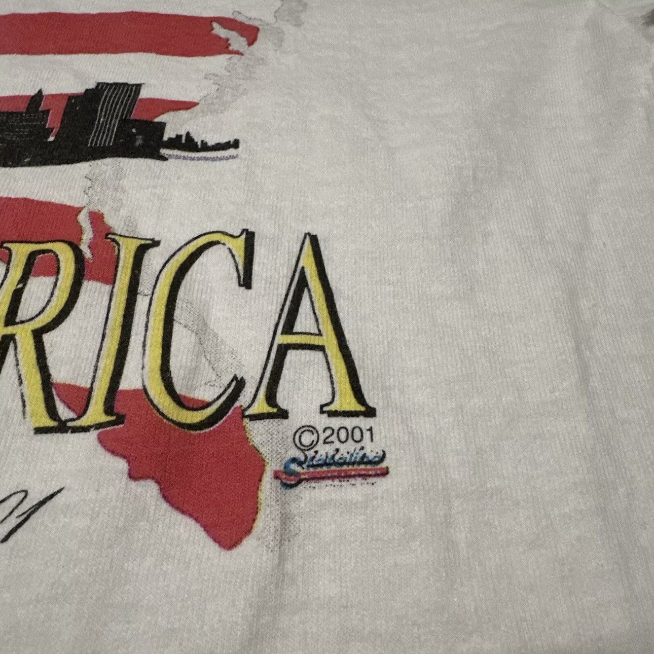 Hanes × Vintage Vintage September 11 Shirt Eagle 9/11 Twin Towers USA Flag Size US M / EU 48-50 / 2 - 3 Thumbnail