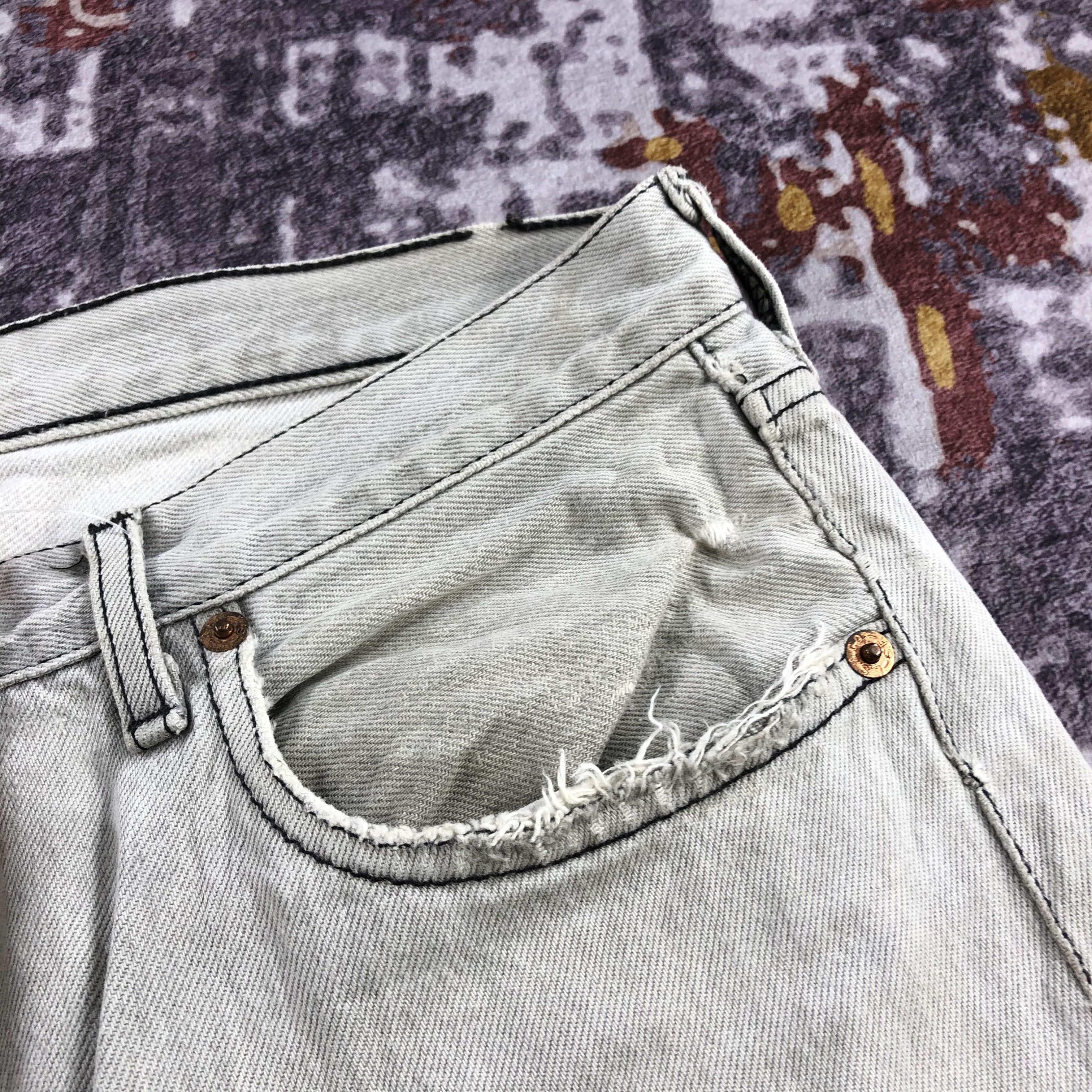 Levi's × Vintage 90s Vintage Ash Gray Levis 501 Jeans-JM2689 Size US 35 - 12 Thumbnail