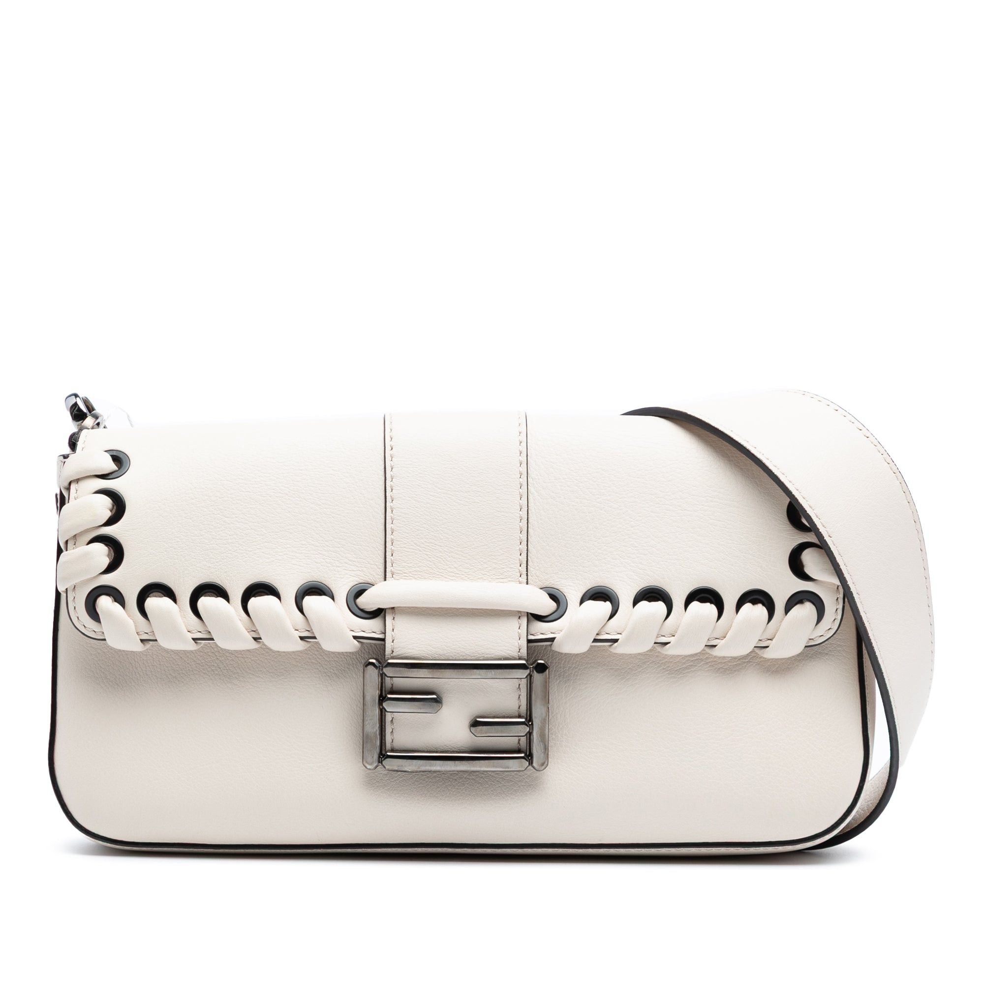 Fendi Whipstitch Leather Baguette Crossbody Size ONE SIZE - 1 Thumbnail