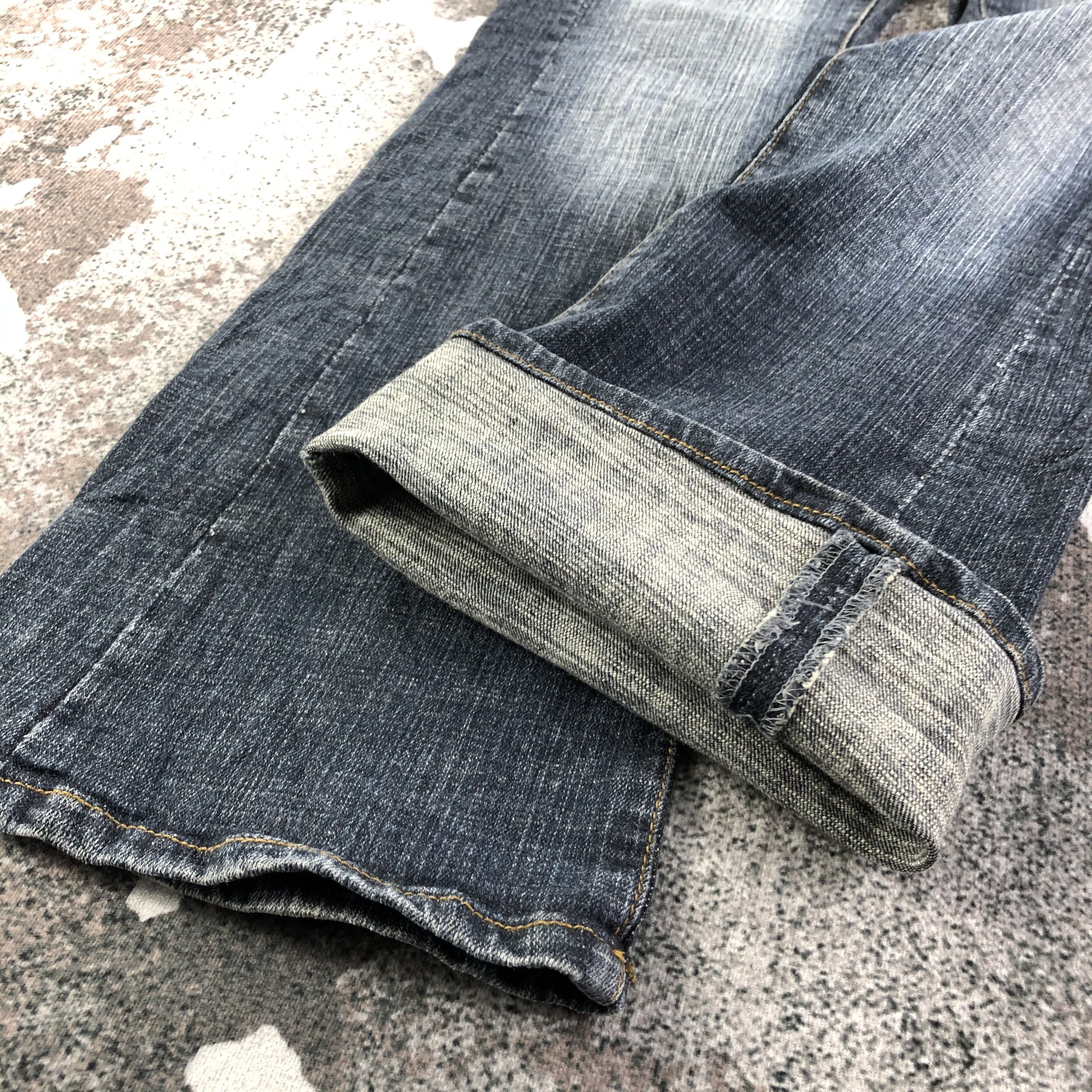 Japanese Brand Japanese Brand Mzee Jeans Faded Blue Flare Denim KJ1816 Size 29" - 5 Thumbnail