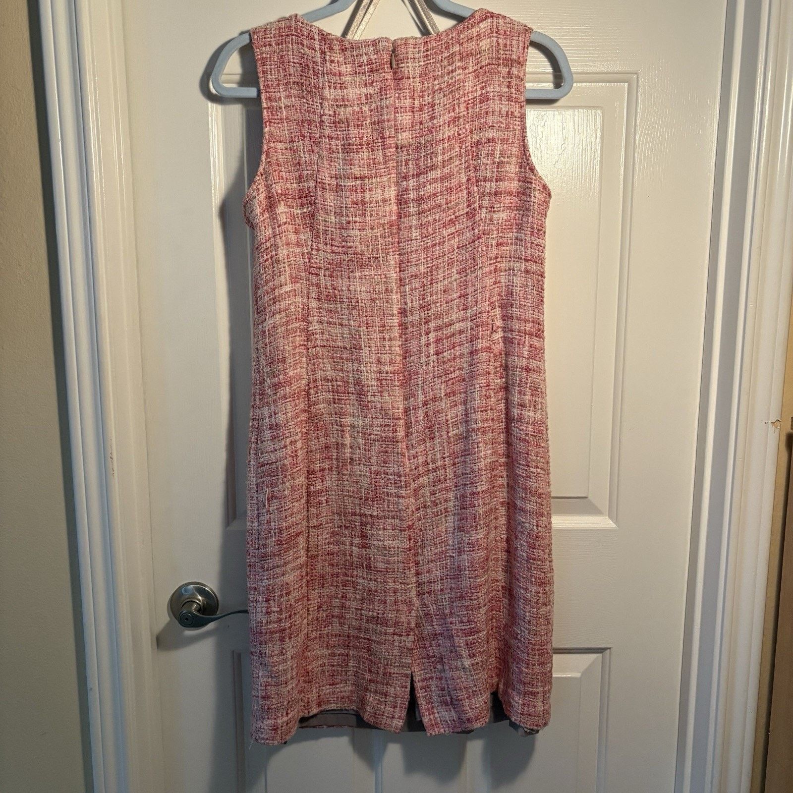 Other Talbots Pink Tweed Sleeveless Shift Dress - Size 12P Size XL / US 12-14 / IT 48-50 - 4 Thumbnail