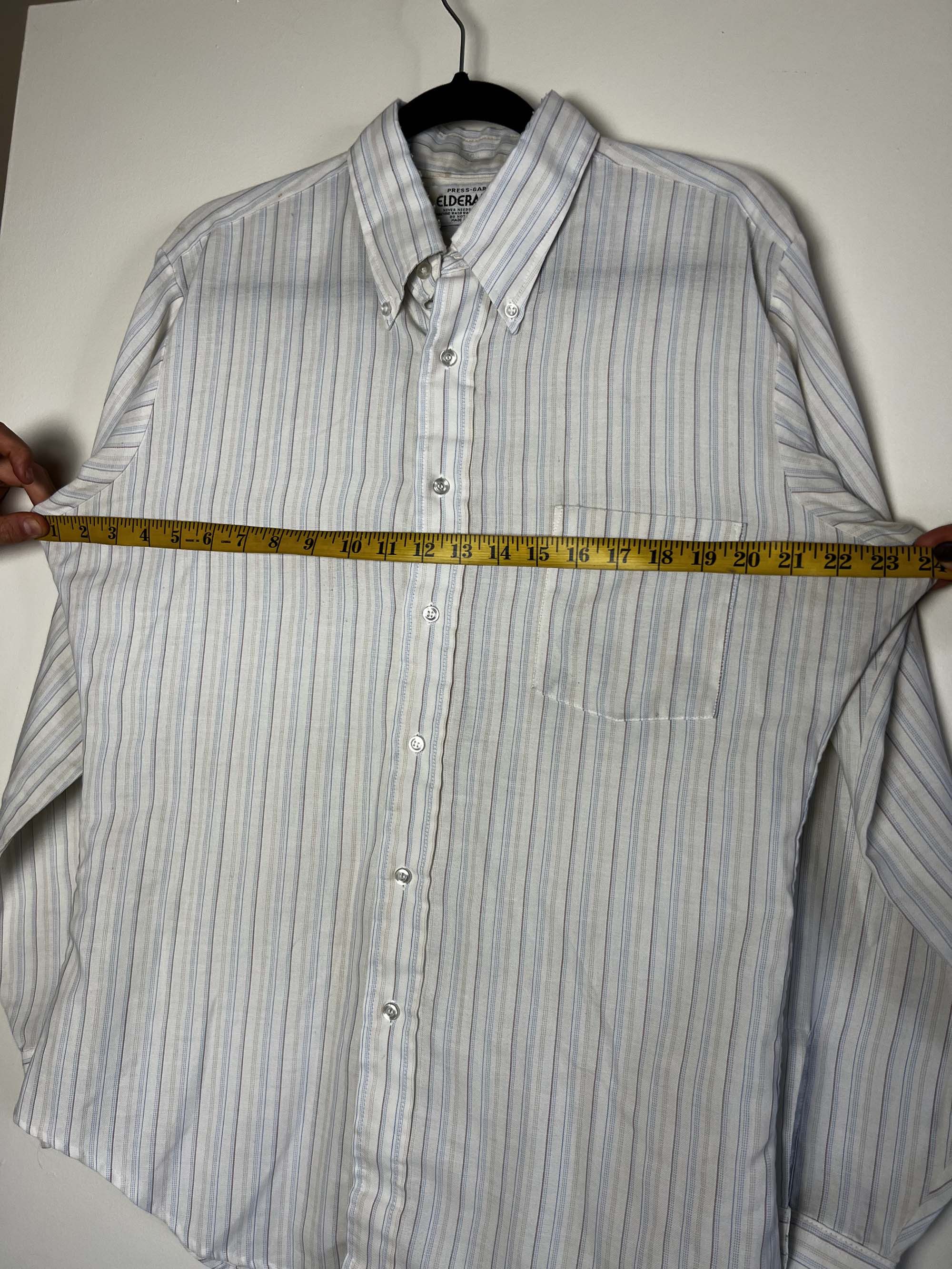 Vintage Vintage 1970's Elderado Press-gard Western Wear Stripe Shirt Size US XL / EU 56 / 4 - 13 Thumbnail