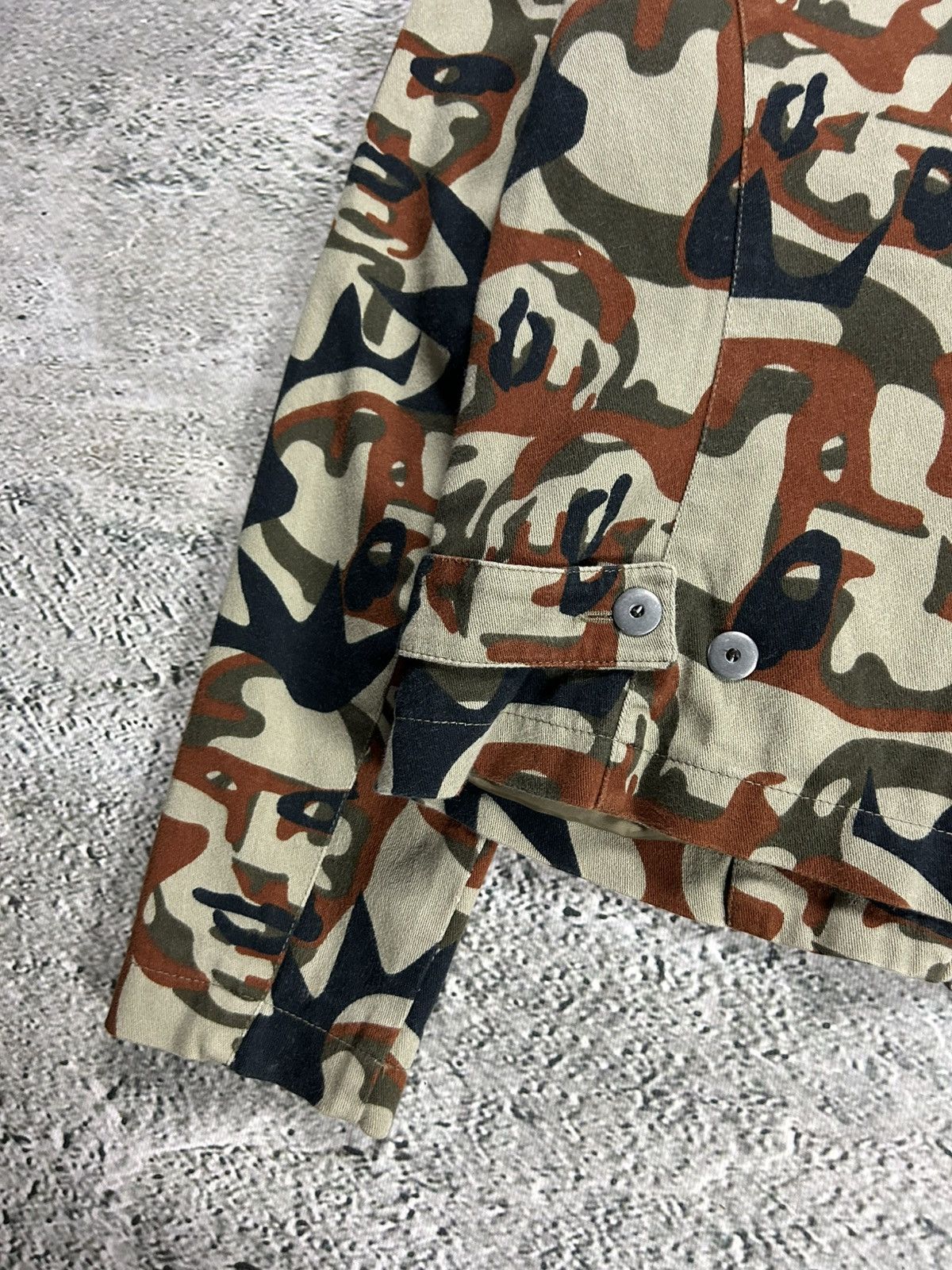 Jean Paul Gaultier Jean Paul Gaultier denim jacket AW 2001 JPG Jeans Faces Camo Size S / US 4 / IT 40 - 11 Thumbnail
