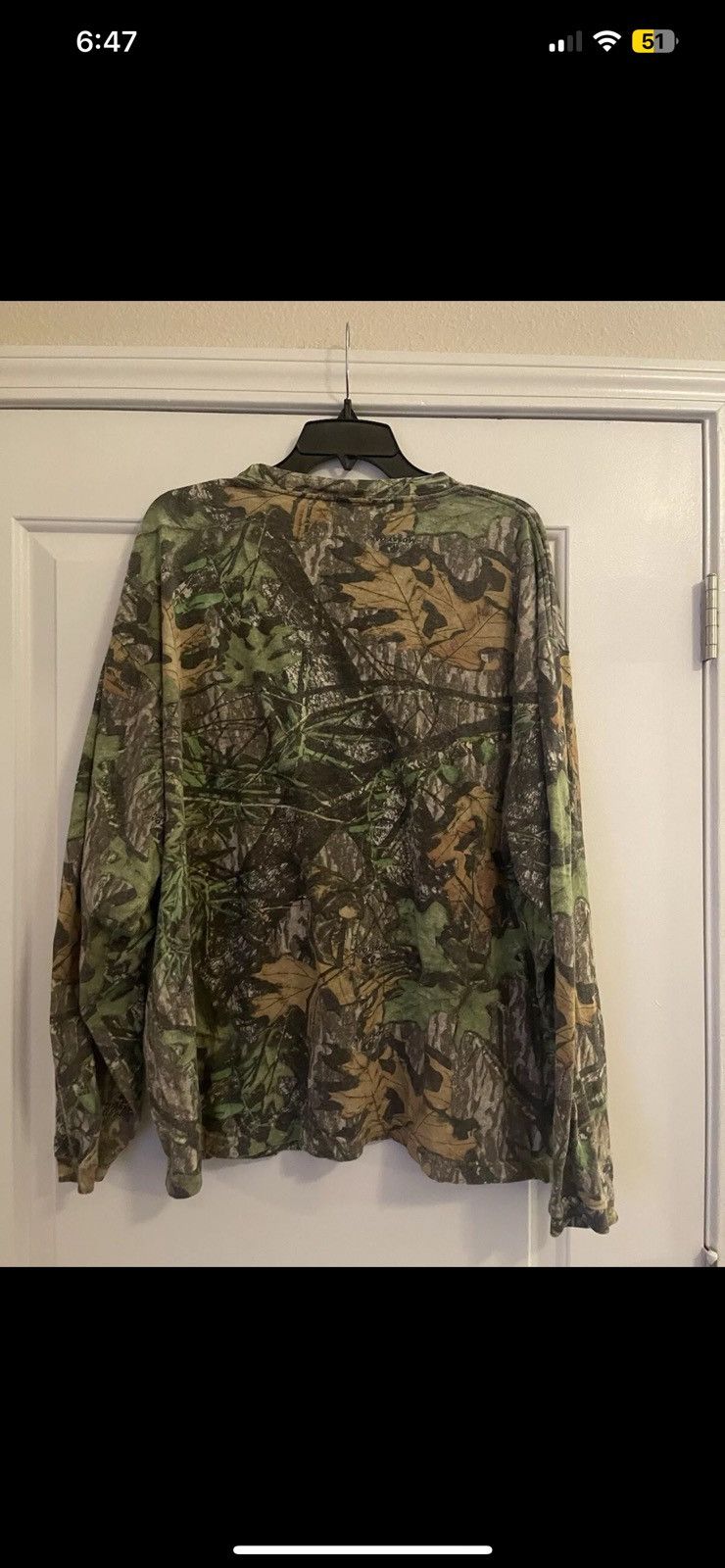 Jerzees × Vintage VTG Jerzees LARGE Mossy Oak Breakup Camo Long Sleeve Size US XL / EU 56 / 4 - 5 Thumbnail