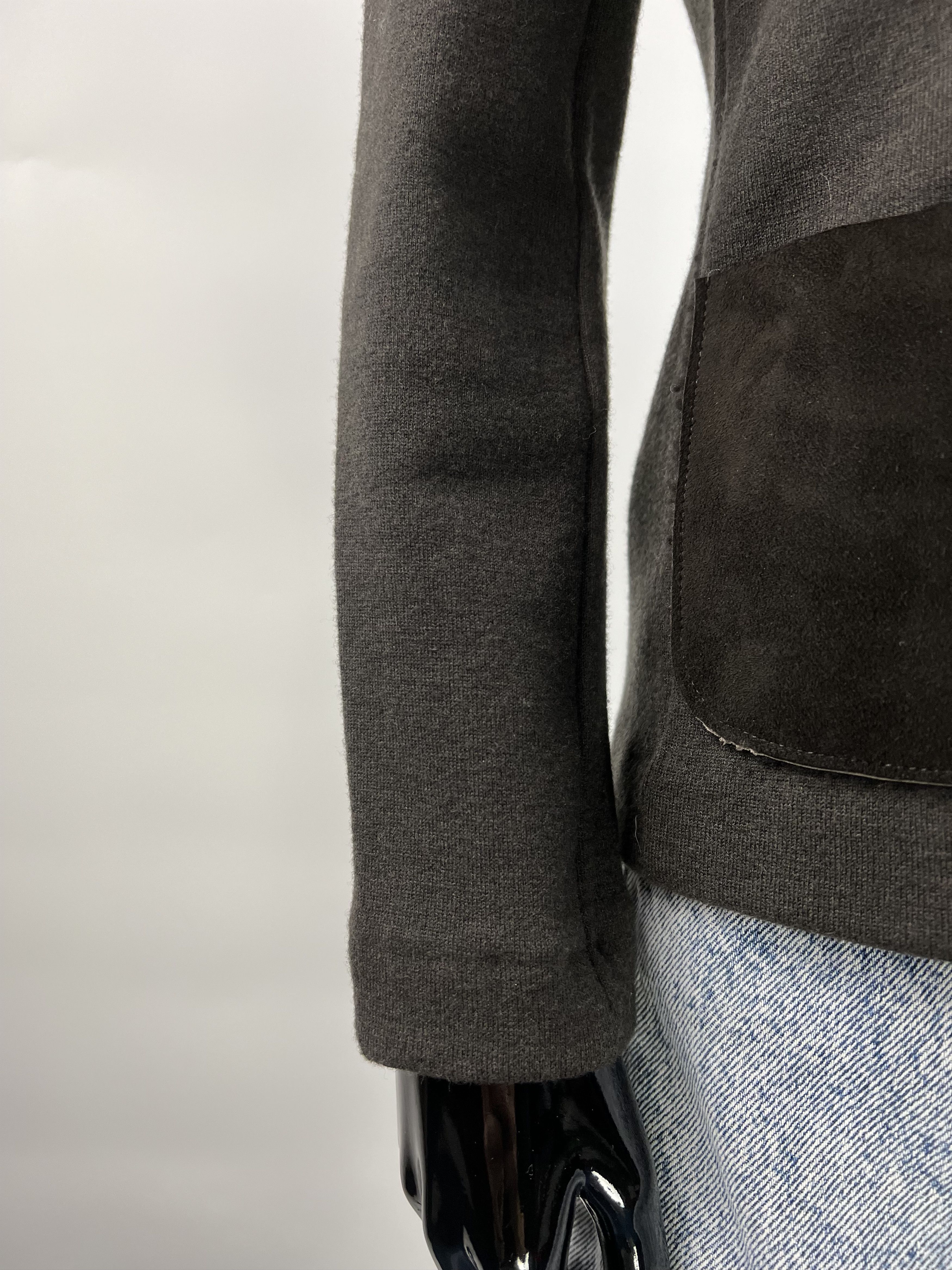 MAJESTIC FILATURES Majestic Filatures Wool Leather Blazer Jacket Size 1(XS/S) Size S / US 4 / IT 40 - 6 Thumbnail