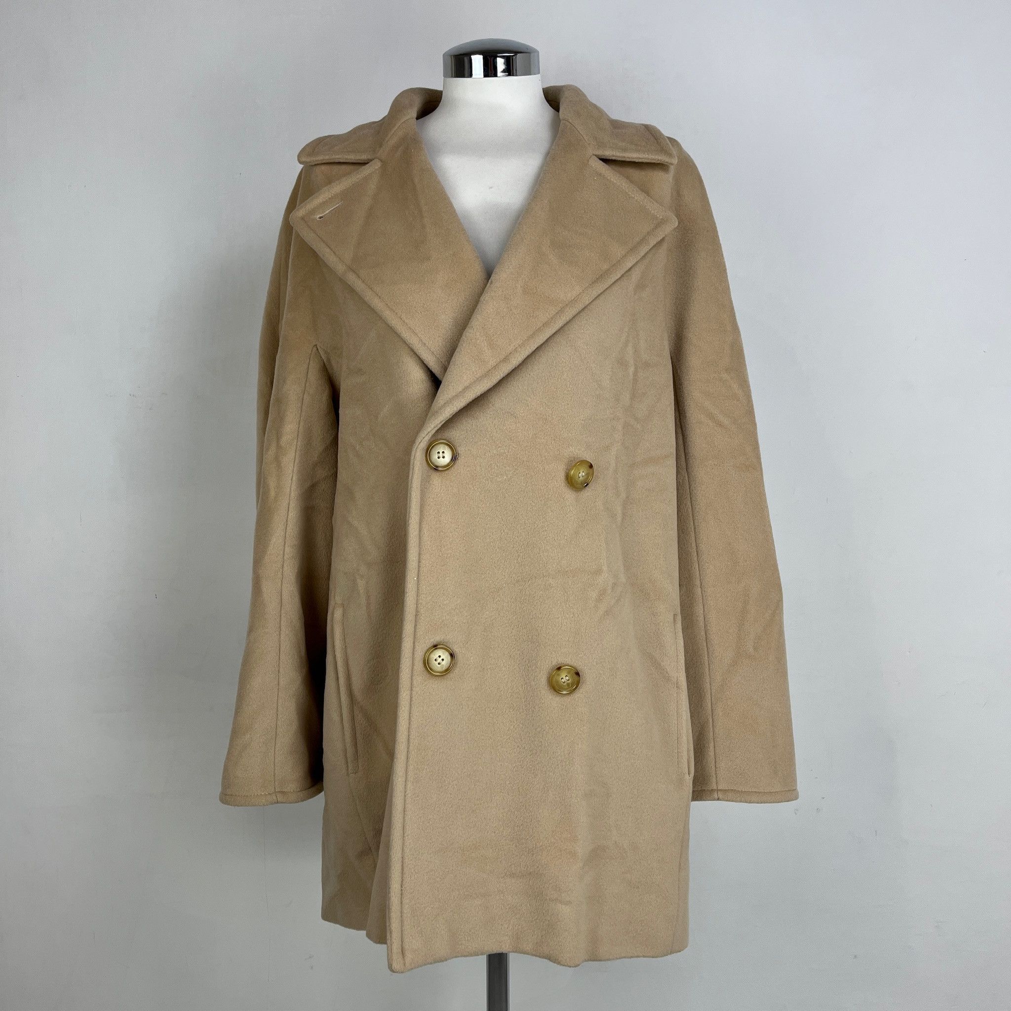 Cappotto Max Mara Lana Beige Panna – 46 IT