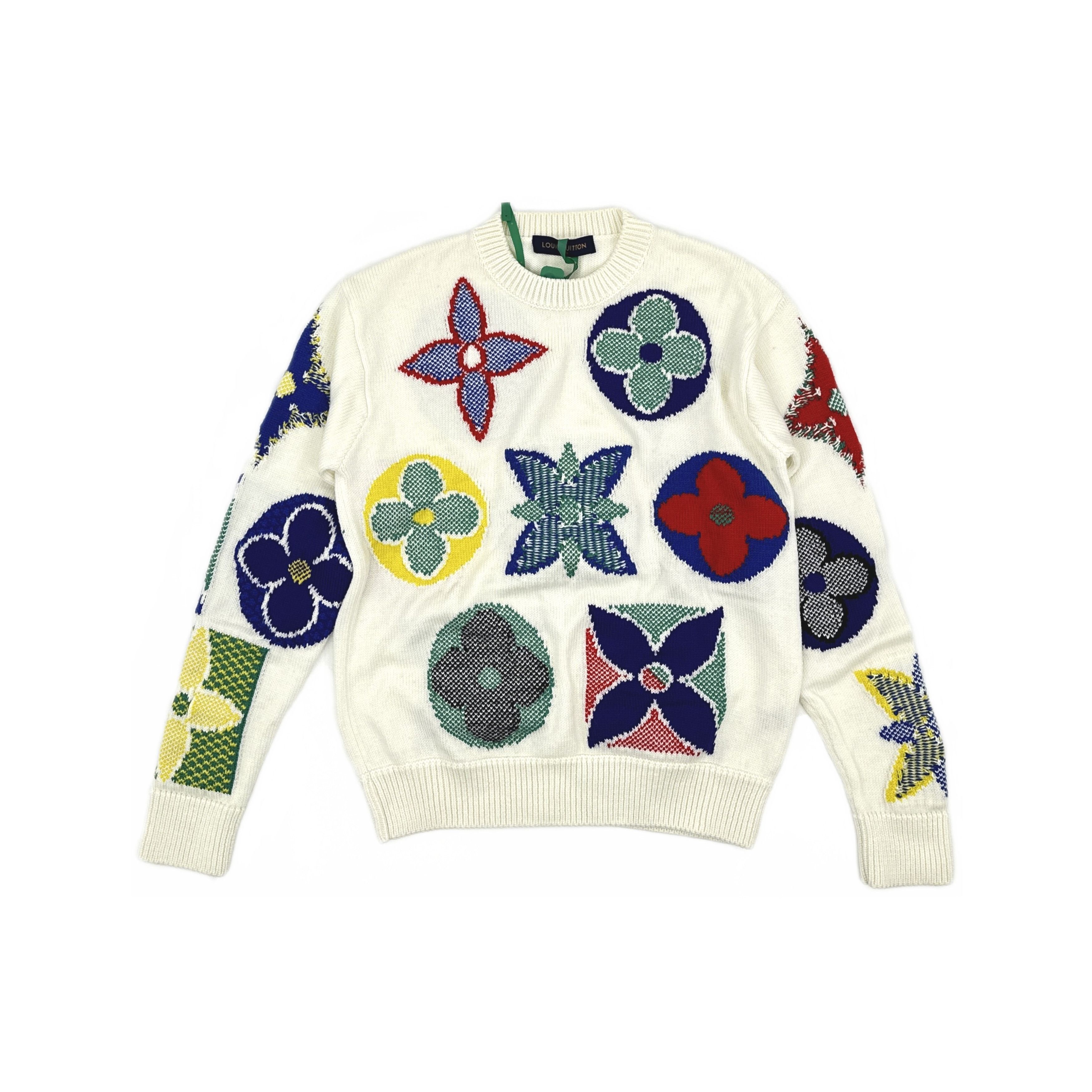 Louis Vuitton Louis Vuitton Multi-Color Monogram Flower Sweater S Size US S / EU 44-46 / 1 - 1 Thumbnail