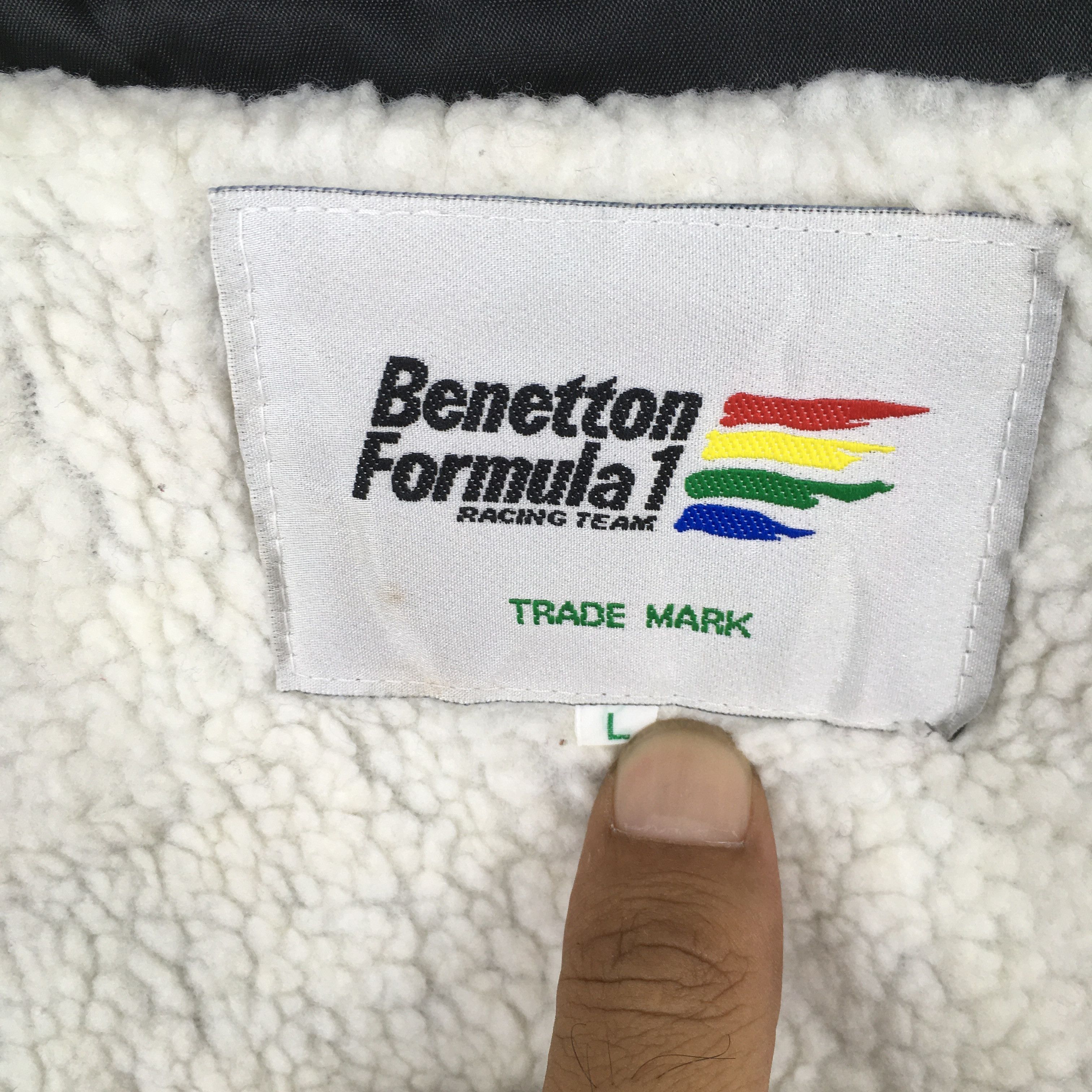 Benetton Vintage Benetton Formula 1 Black Button Jacket Large Size US L / EU 52-54 / 3 - 6 Thumbnail
