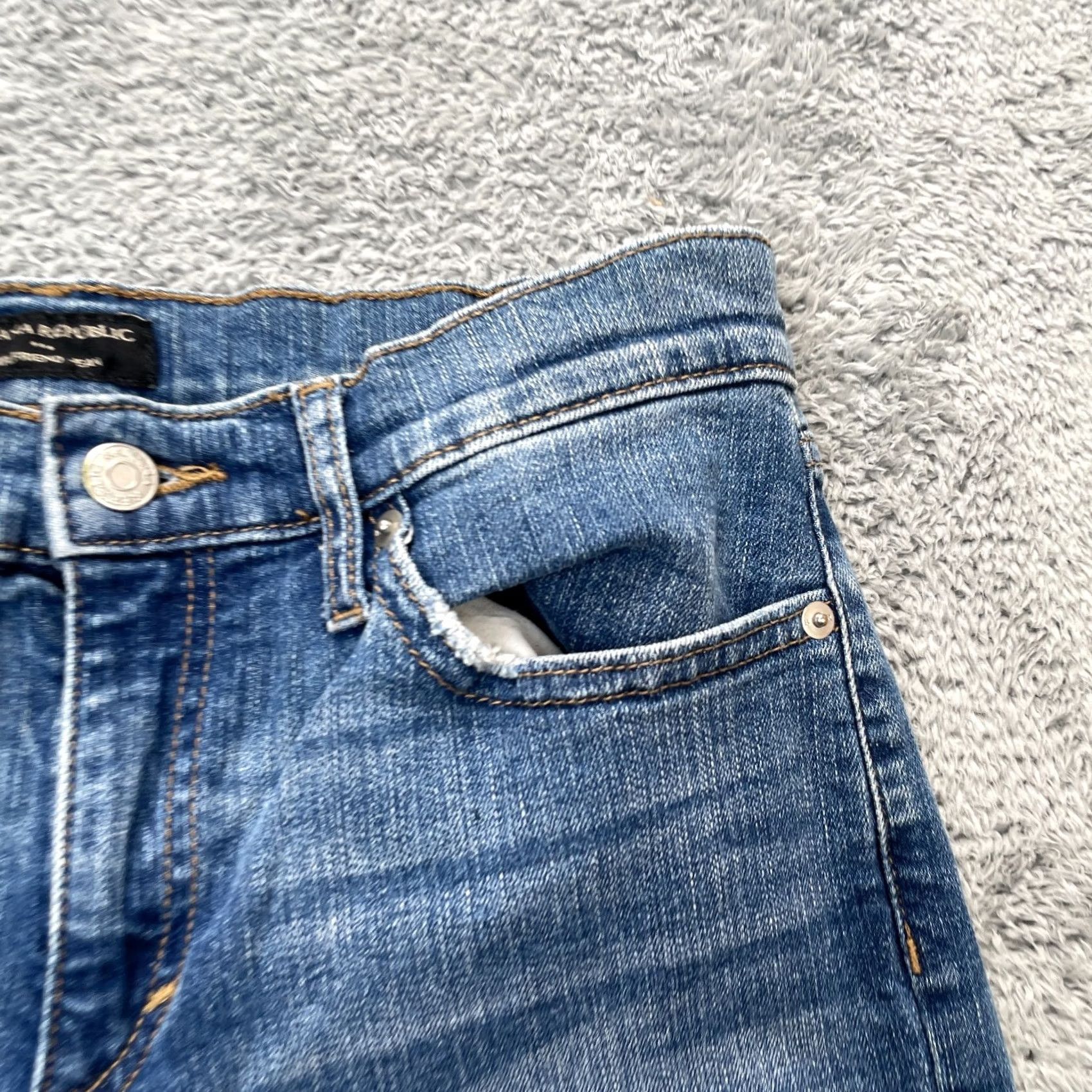 Banana Republic Banana Republic Jeans Womens 27 Blue Skinny Leg Denim Cotton Stretch 5-Pocket Zipper Button Logo Size 30" / US 8 / IT 44 - 7 Thumbnail