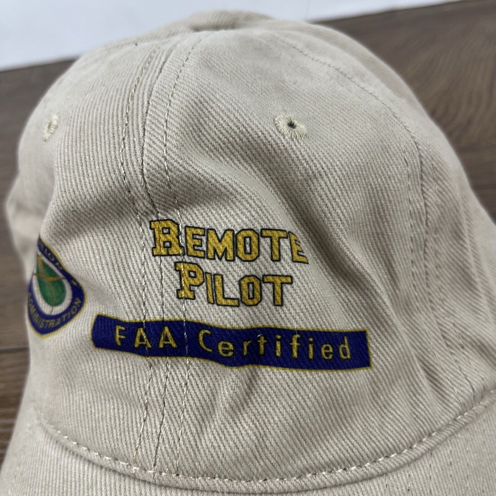 Other Remote Pilot Hat FAA Certified Hat Brown Cap Adjustable Brow Size ONE SIZE - 7 Thumbnail