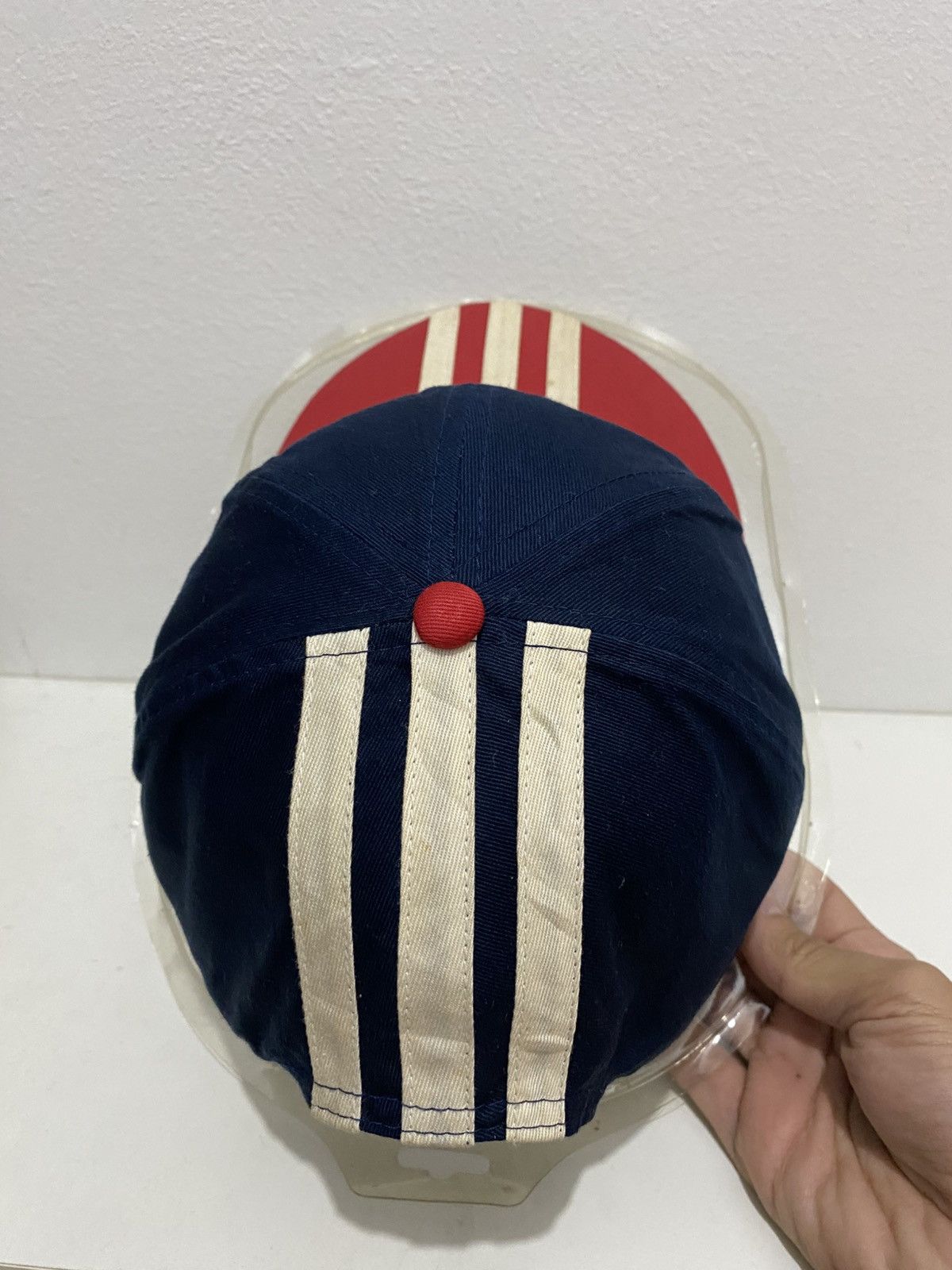 Adidas Vintage 90s Adidas Trefoil Three Stripe Hats SnapBack Size ONE SIZE - 5 Thumbnail