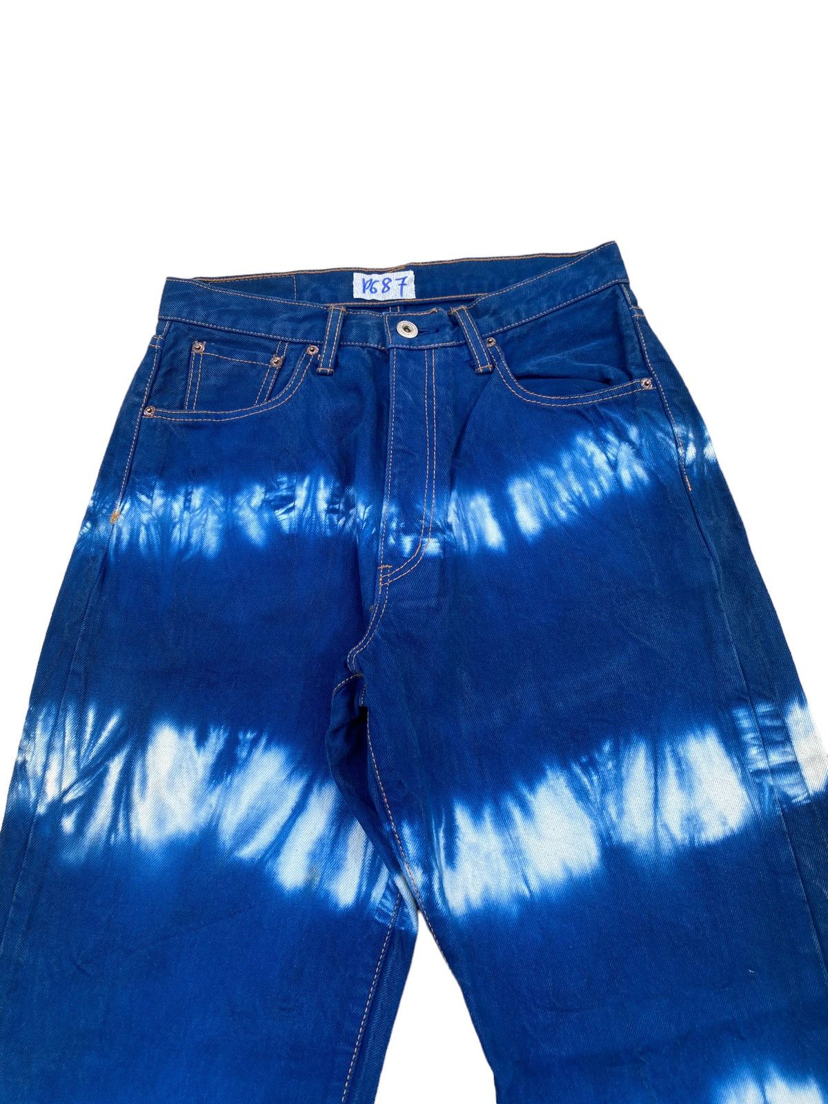Vintage Vintage My Hand Collection Tie Dye Denim Pant Size US 28 / EU 44 - 3 Thumbnail