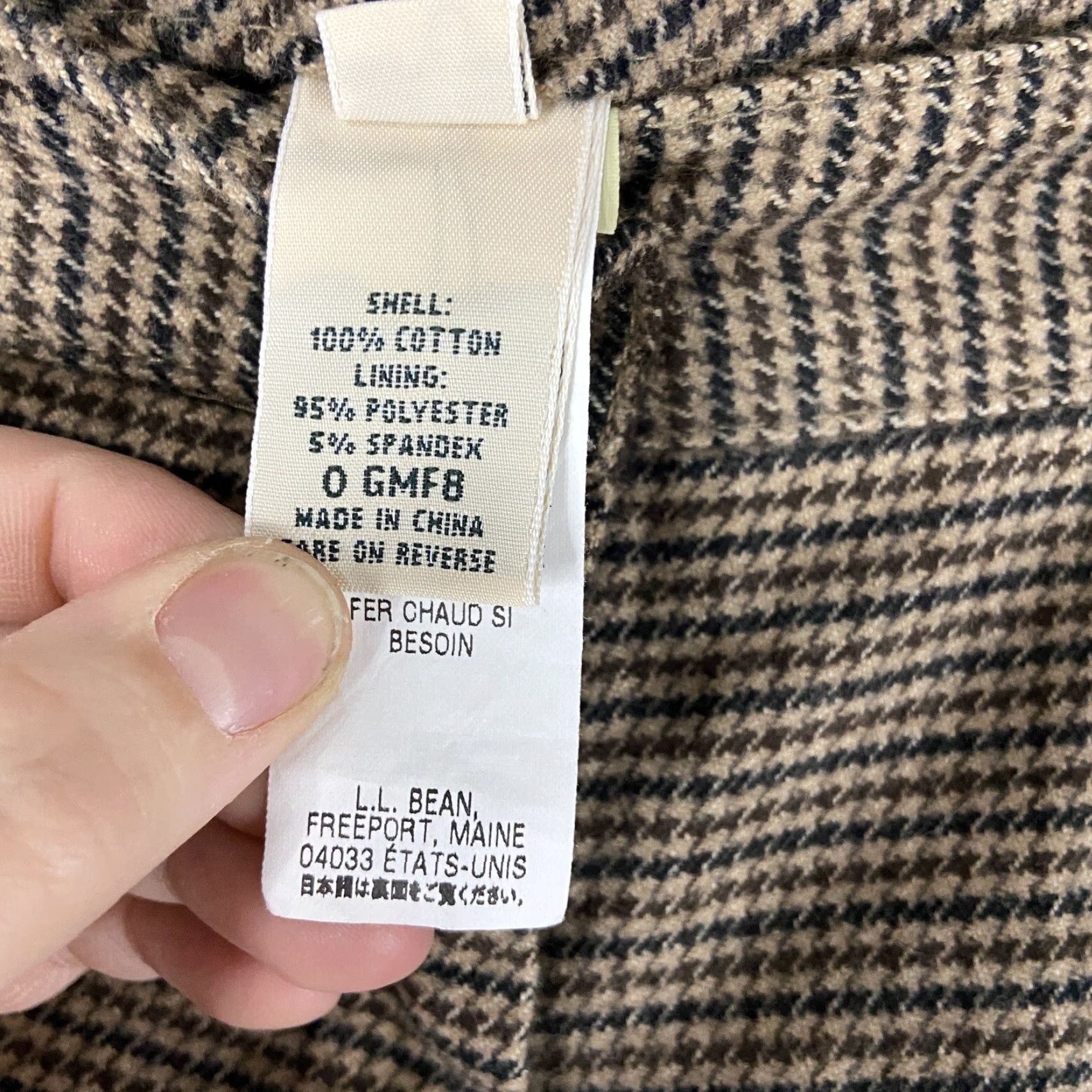 Vintage VINTAGE L.L. Bean Brown Plaid Tweed Dress Pants Wide-Leg Women 12 REG Brown Plaid Tweed Pants Women 12 REG Women's Pants Wide Leg 12 REG Size 34" / US 12 / IT 48 - 7 Thumbnail