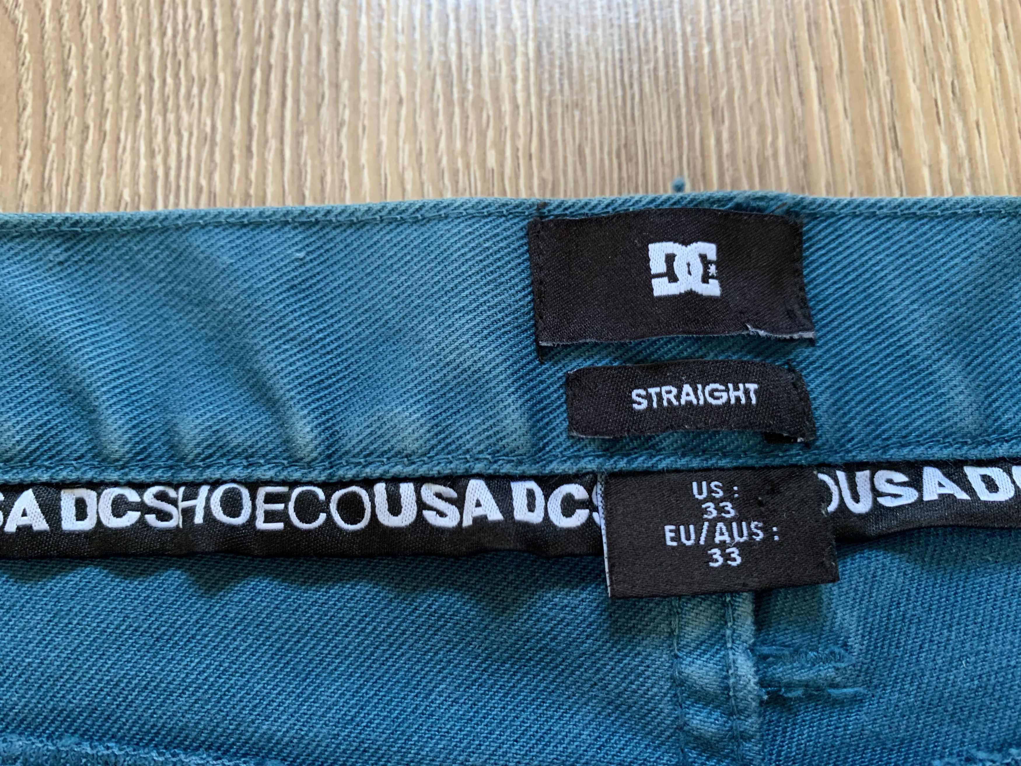 DC × Vintage DC Shoes Straight Turqouise Vintage Jeans Size US 33 - 8 Thumbnail