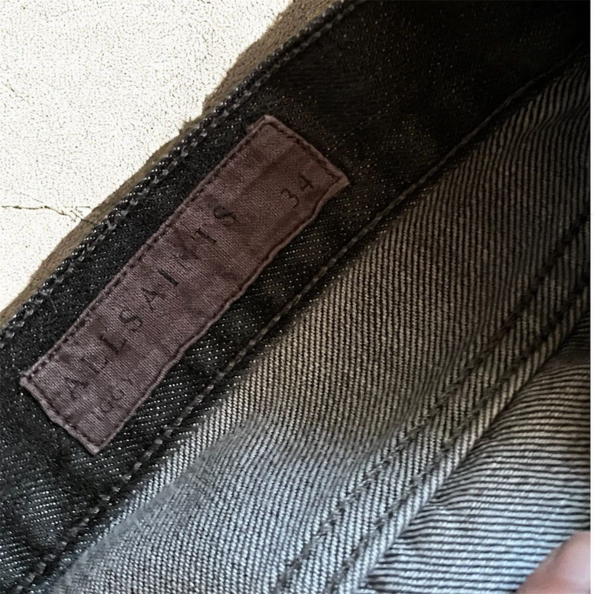 Allsaints × Iggy × Vintage Vintage AllSaints Iggy Slim Fit Grey Jeans Size US 34 / EU 50 - 7 Thumbnail