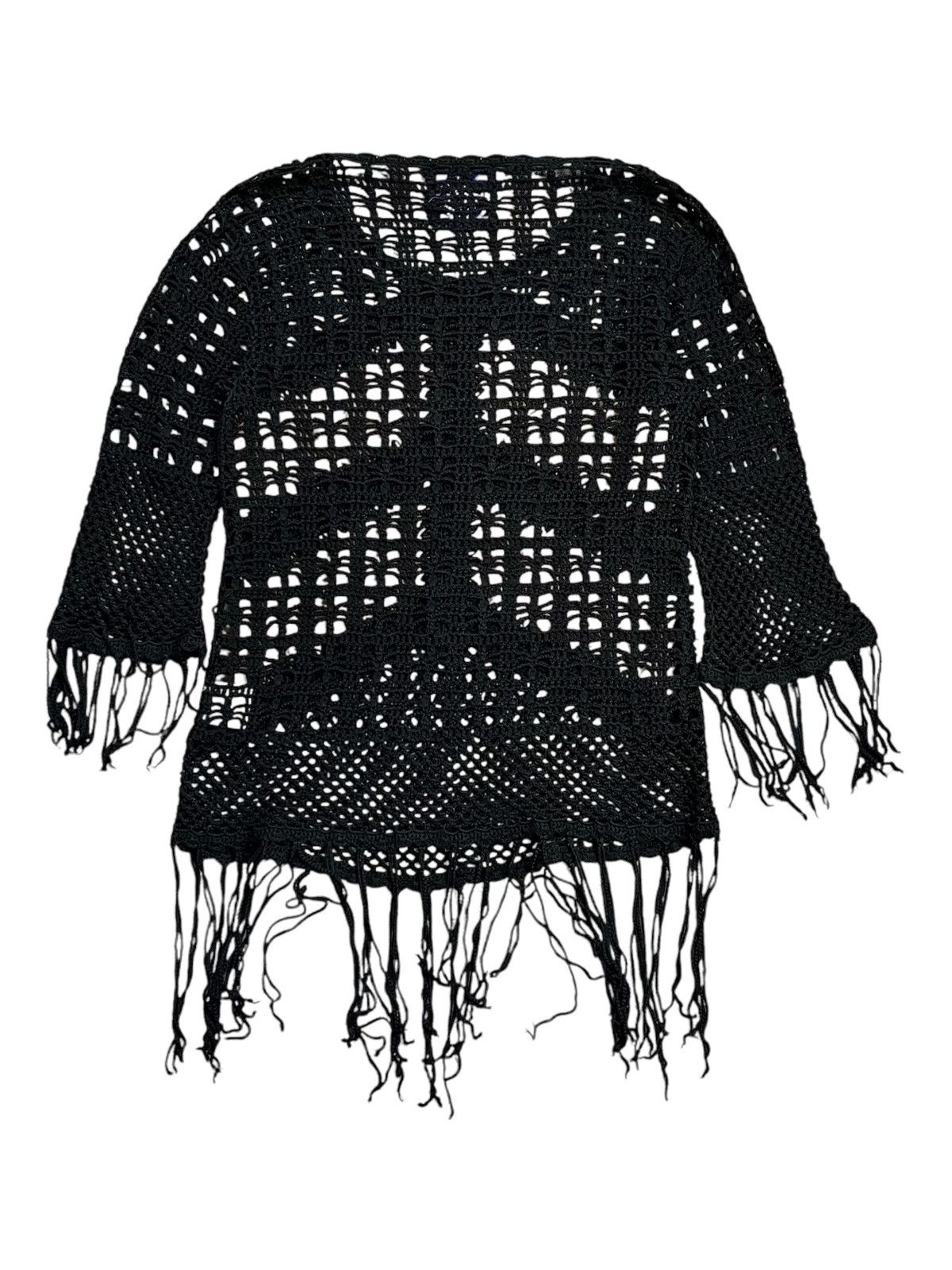 14th Addiction 2000s Clutch Exclusive - Open Knitted Ethnic Fringe Top Size US M / EU 48-50 / 2 - 2 Thumbnail